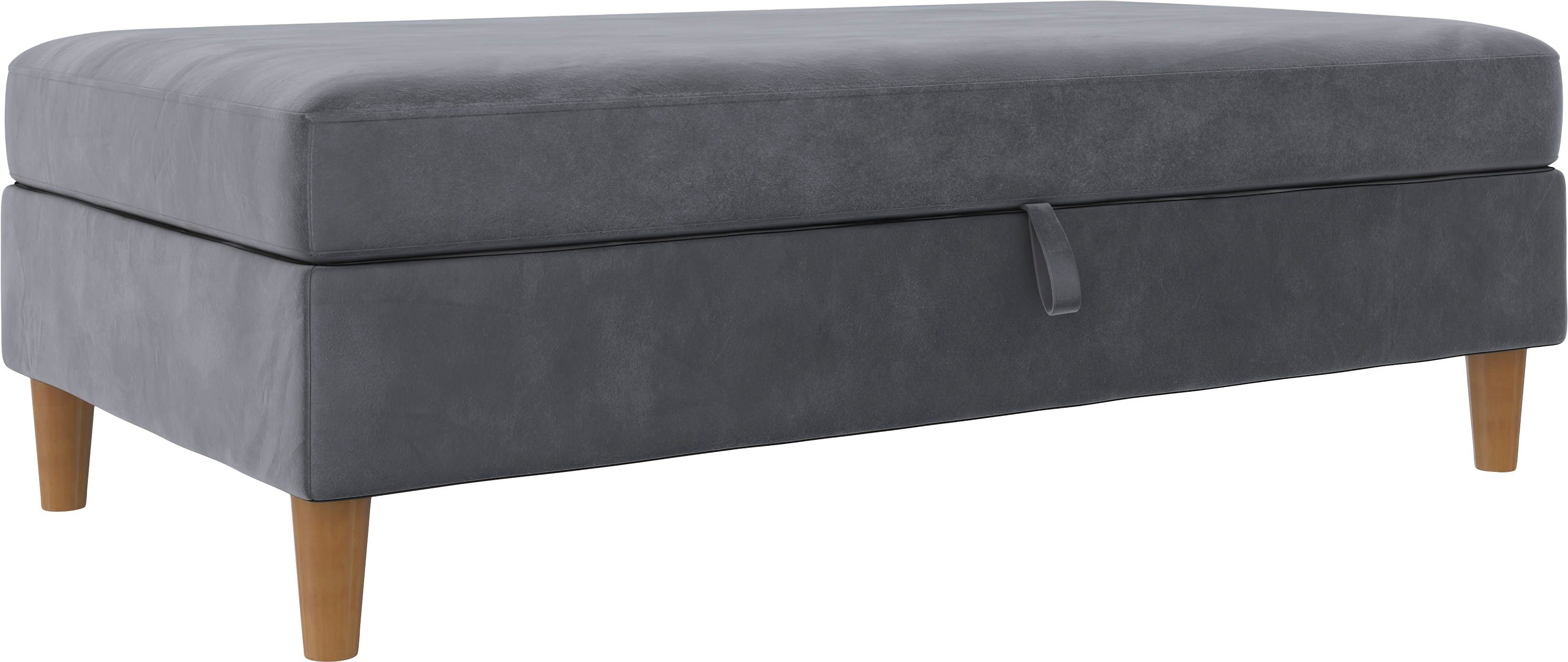 Dorel Home Hocker met bergruimte Lilly met bergruimte, vrij in ruimte plaatsbaar, zithoogte 43 cm (1 stuk)