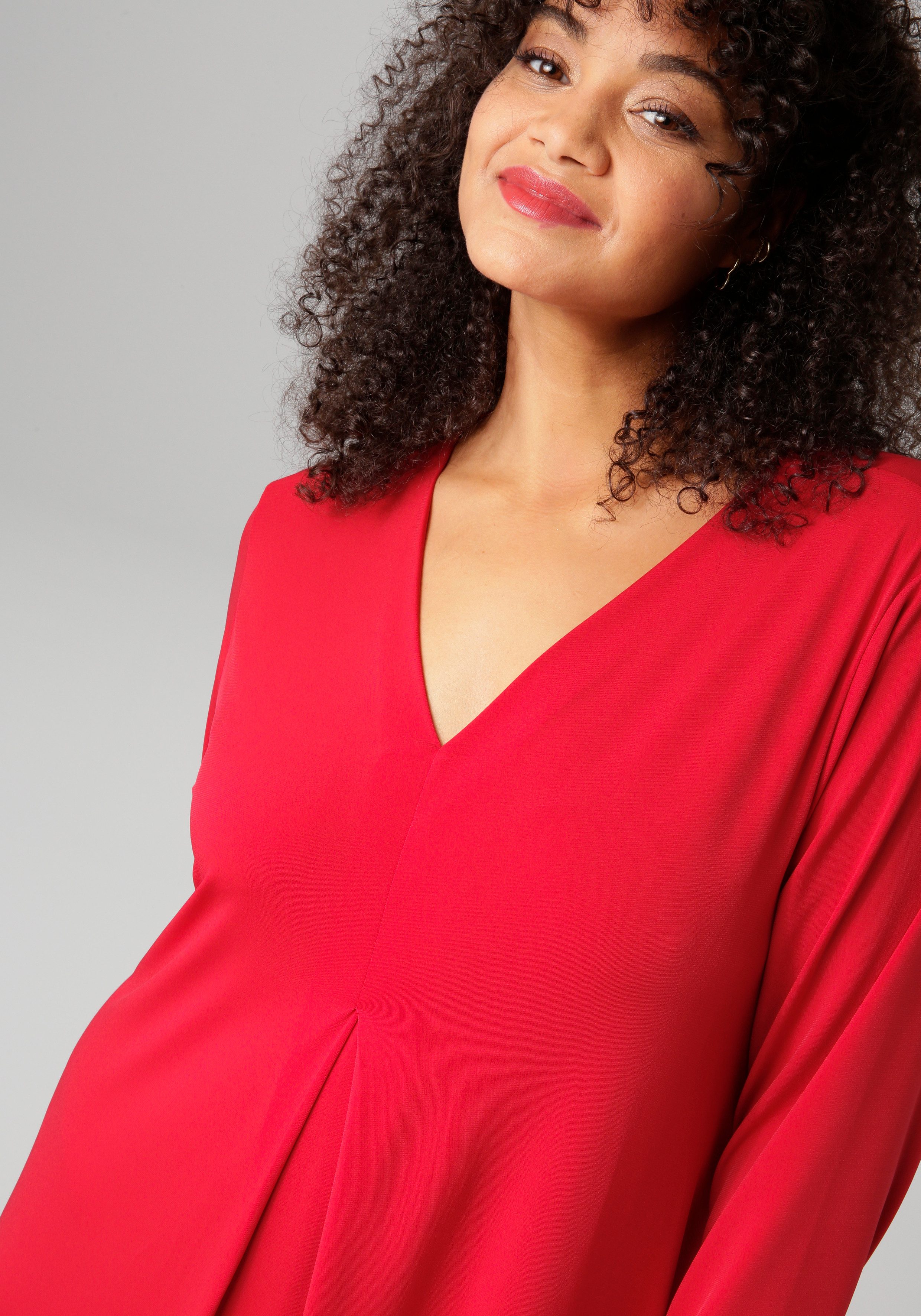 Aniston PLUS Maxi-jurk met verfijnde zijsplitten - nieuwe collectie