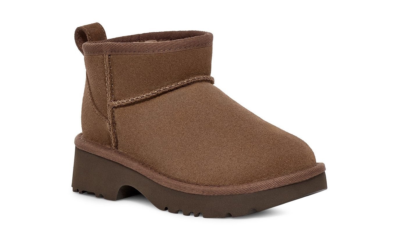 UGG Boots zonder sluiting CLASSIC ULTRA MINI NEW HEIGHTS , plateaulaarzen, winterlaarzen, trekkinglaarzen met aantrekhaak meisjes winterlaarzen maat