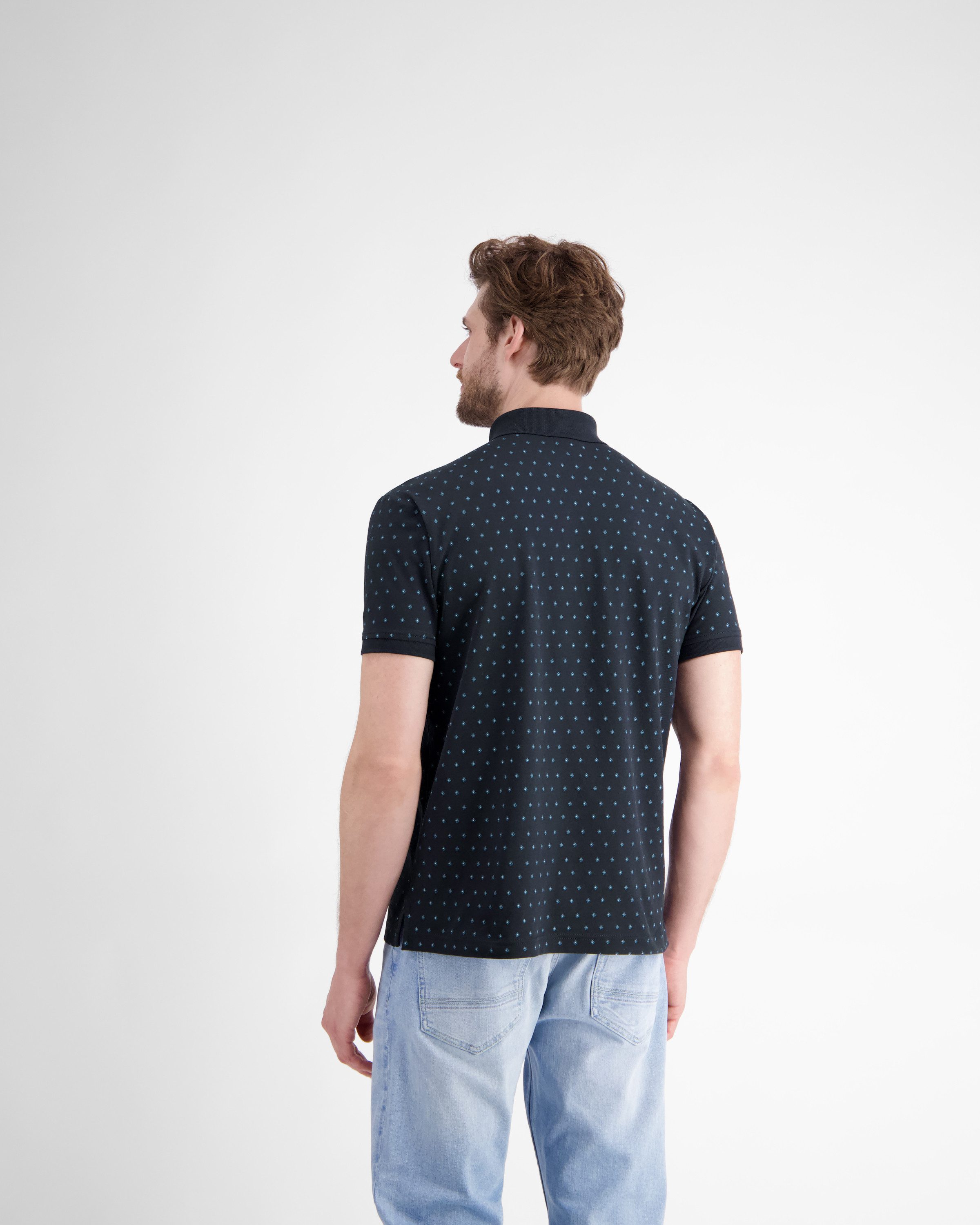 Lerros Poloshirt LERROS heren poloshirt met minimalistische print