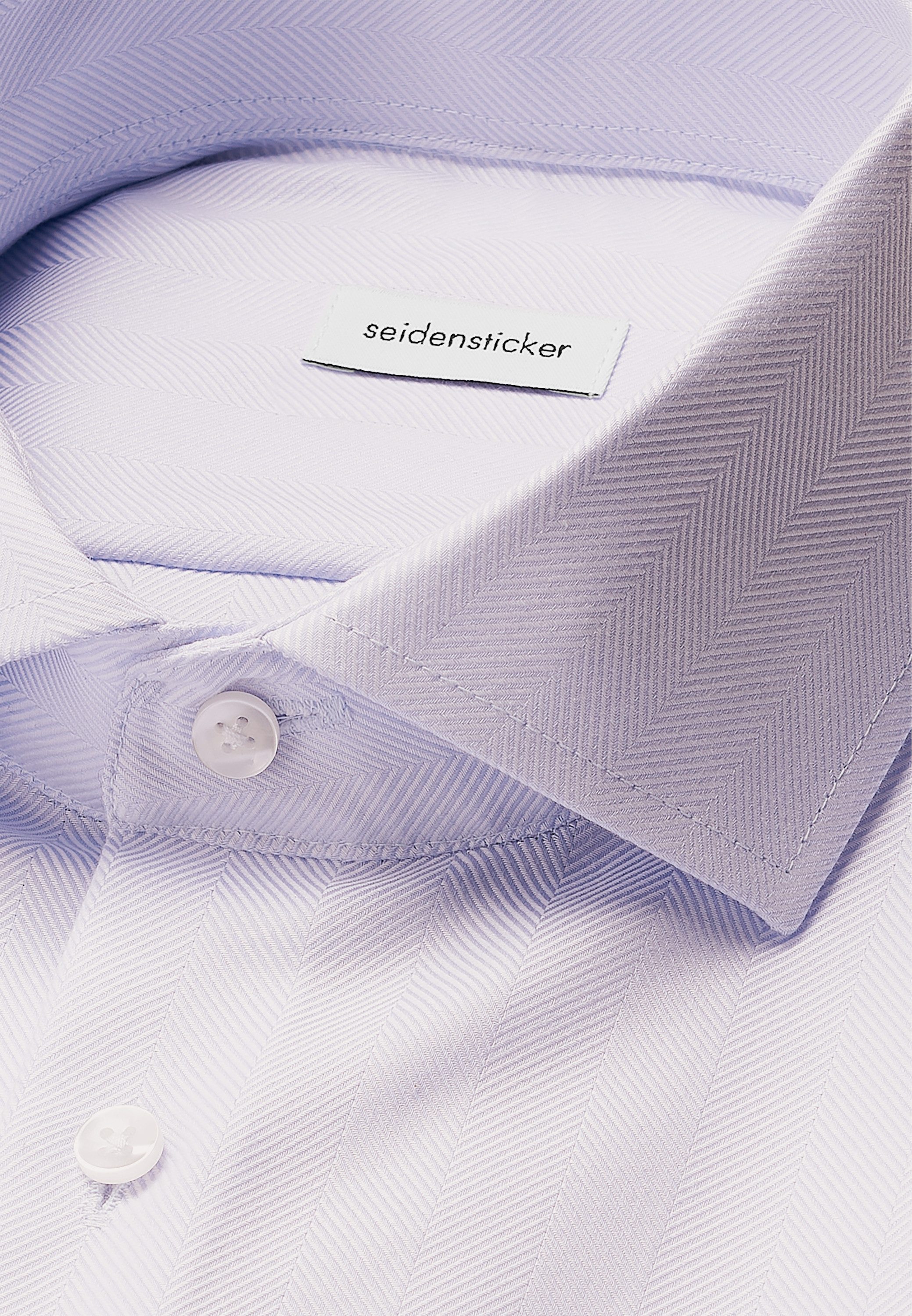 seidensticker Businessoverhemd Zwarte roos Slim 1/1 Kentkraag visgraat
