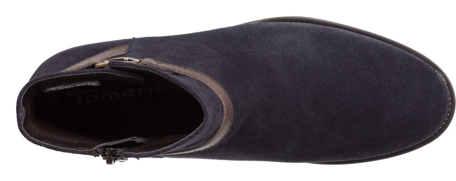 Tamaris Laarsjes blokhak, business schoen, ankleboots met t-sieraad
