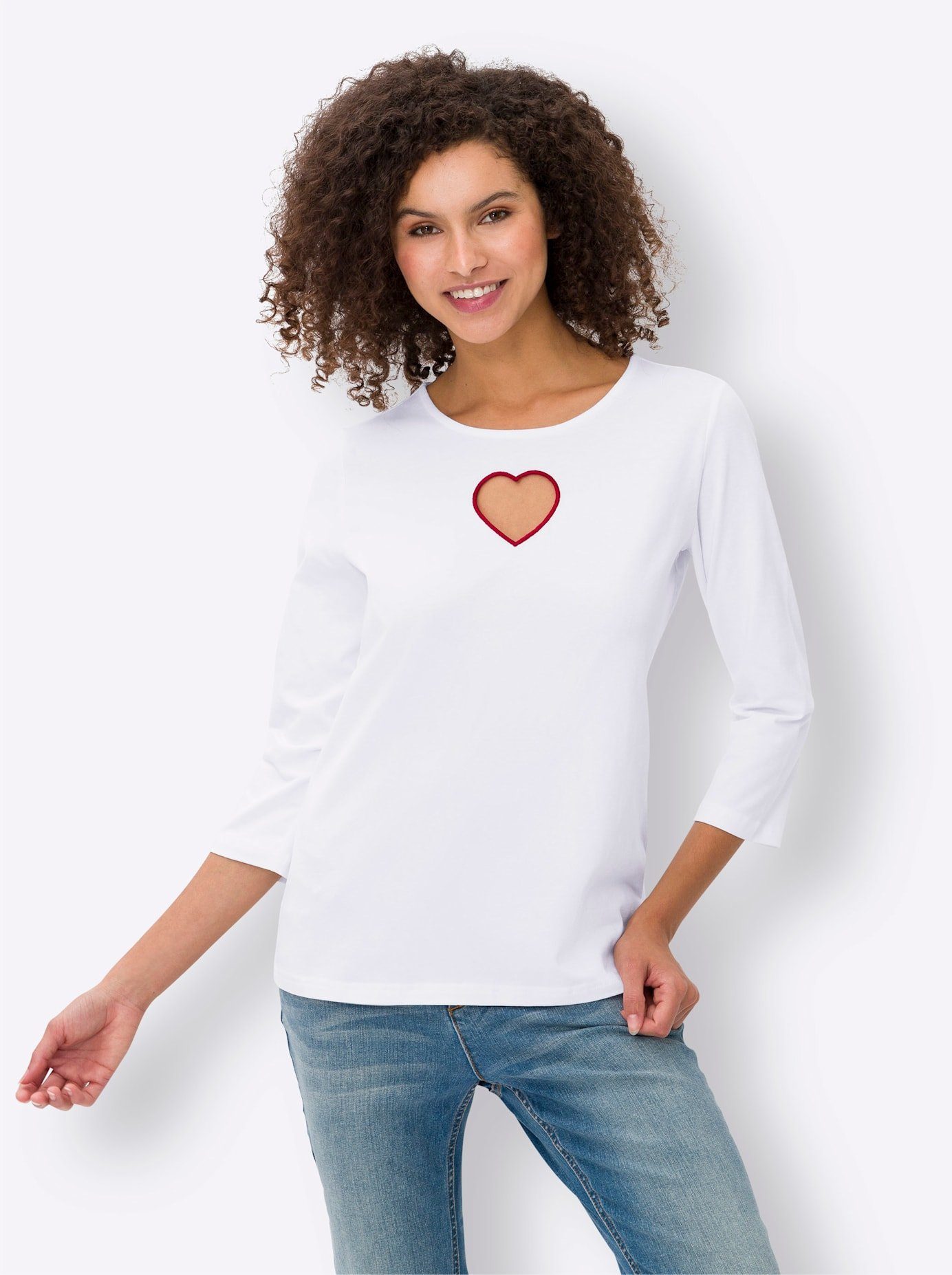 heine Shirt met ronde hals Shirt (1-delig)