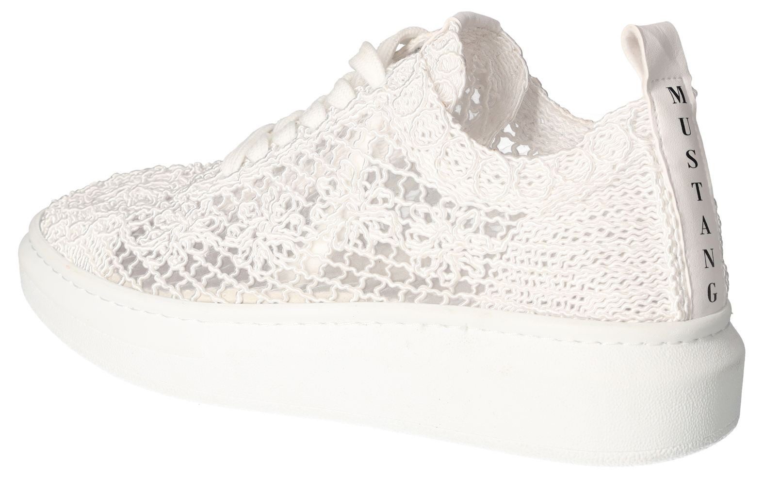 Mustang Shoes Sneakers , plateausneaker, veterschoen met sleehak
