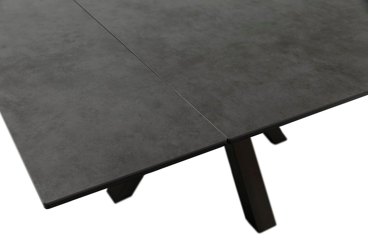 MCA furniture Eettafel PALLINI uitschuifbare tafel 90-150 cm Keramiek, metaal, lengteschuif, uittrekbaar, tafelblad 13 mm
