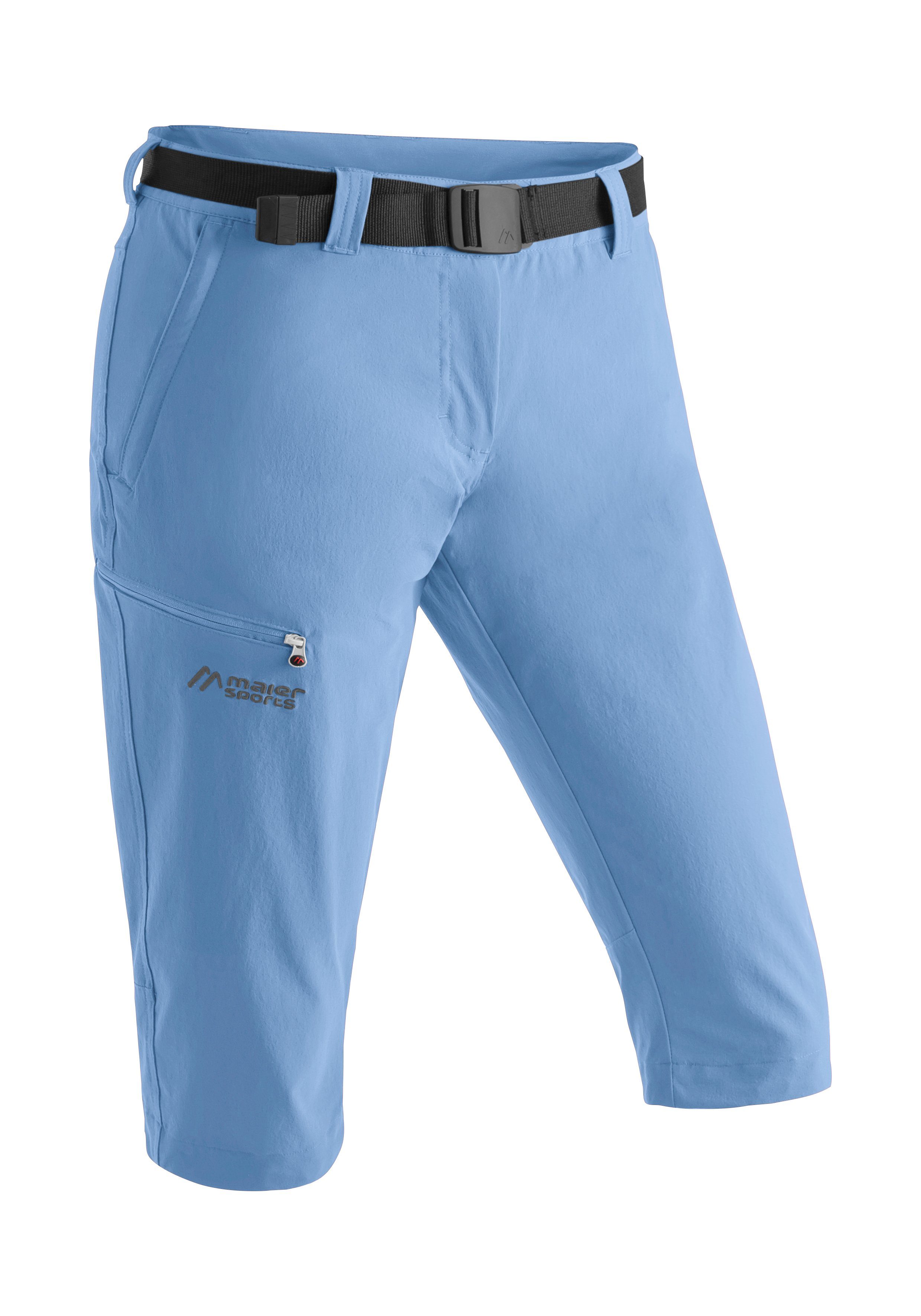 Maier Sports Capribroek Inara slim 3 4 Dames wandelbroek ademende outdoorbroek 3 4 broek met 3 zakken