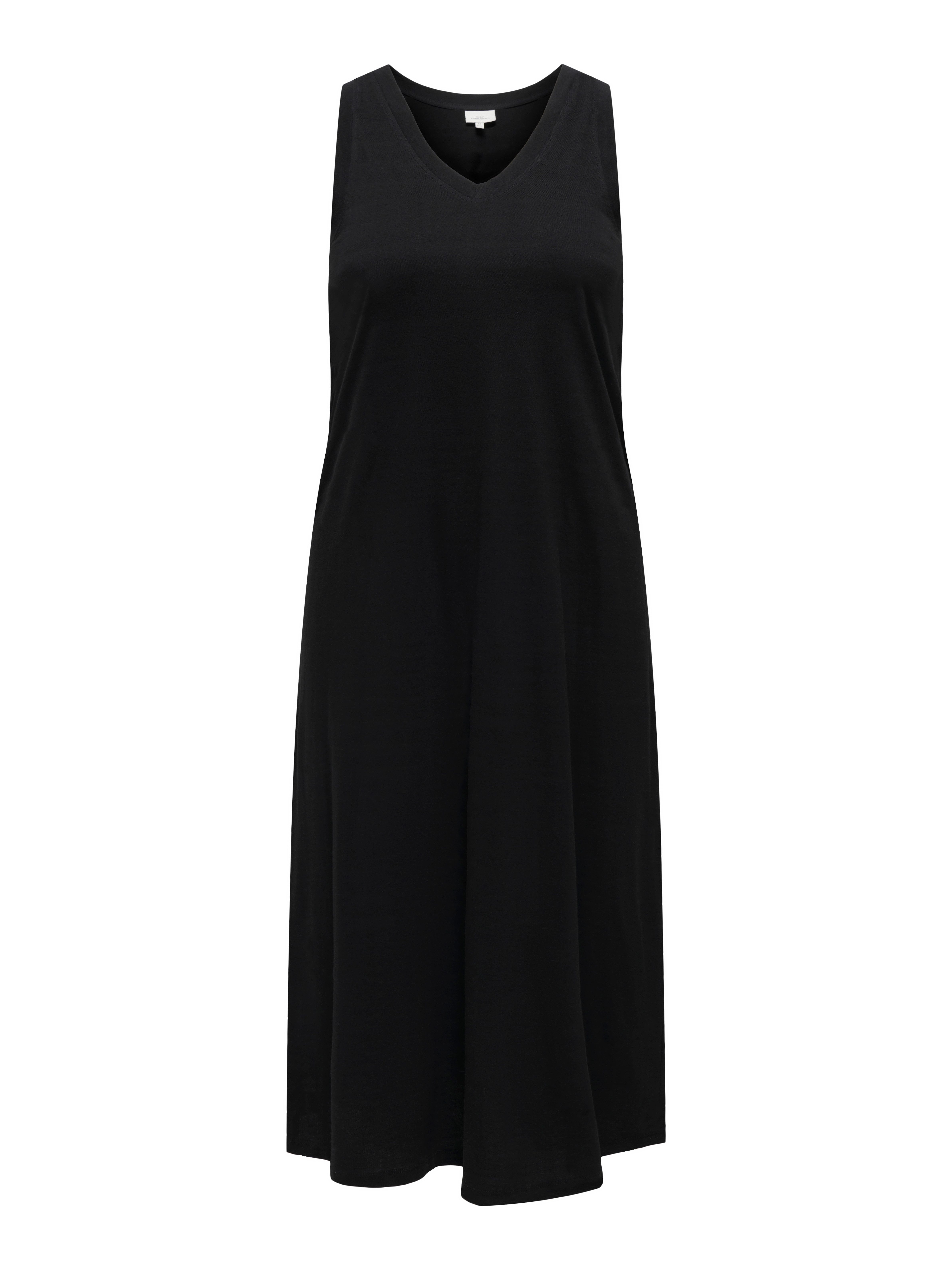 ONLY CARMAKOMA Shirtjurk CARMAY LIFE S/L CALF V-NECK DRESS JRS