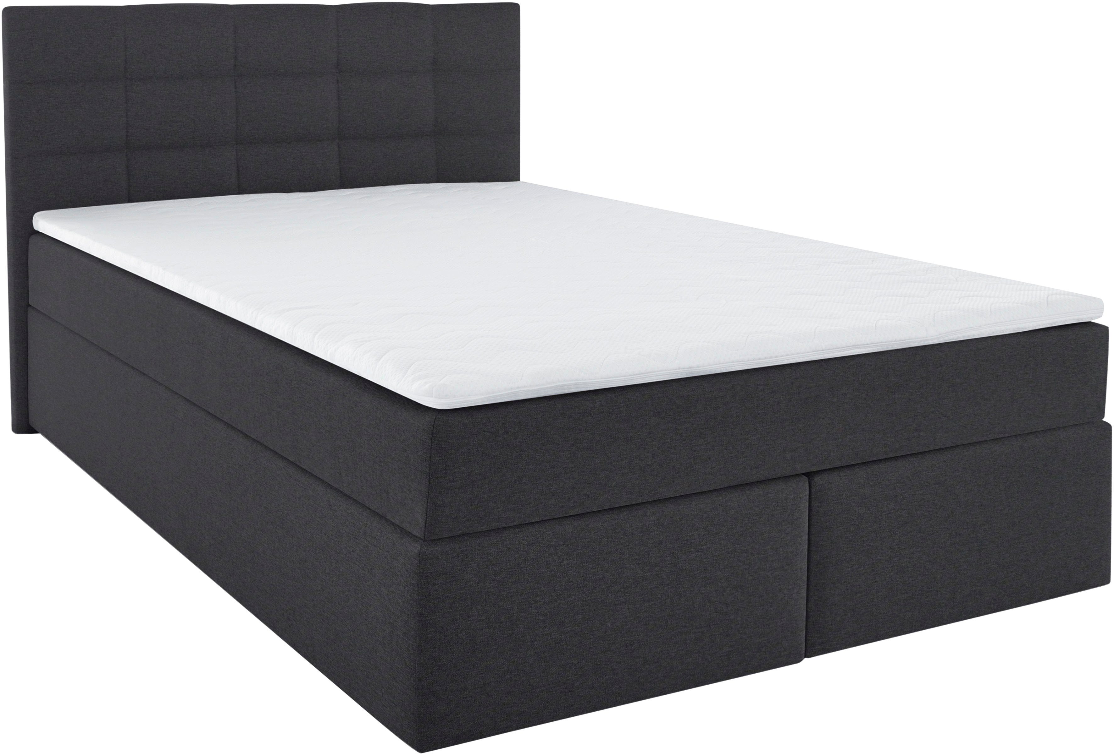 INOSIGN Boxspring OVALO optioneel met bedbox, verkrijgbaar in h2, h3 & h4