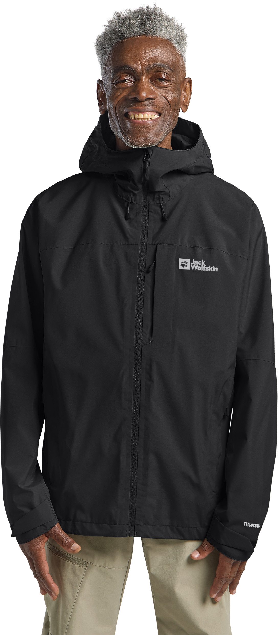 Jack Wolfskin Functioneel jack TEMPEST 2L JKT M heren trainingsjacks maat XL zwart