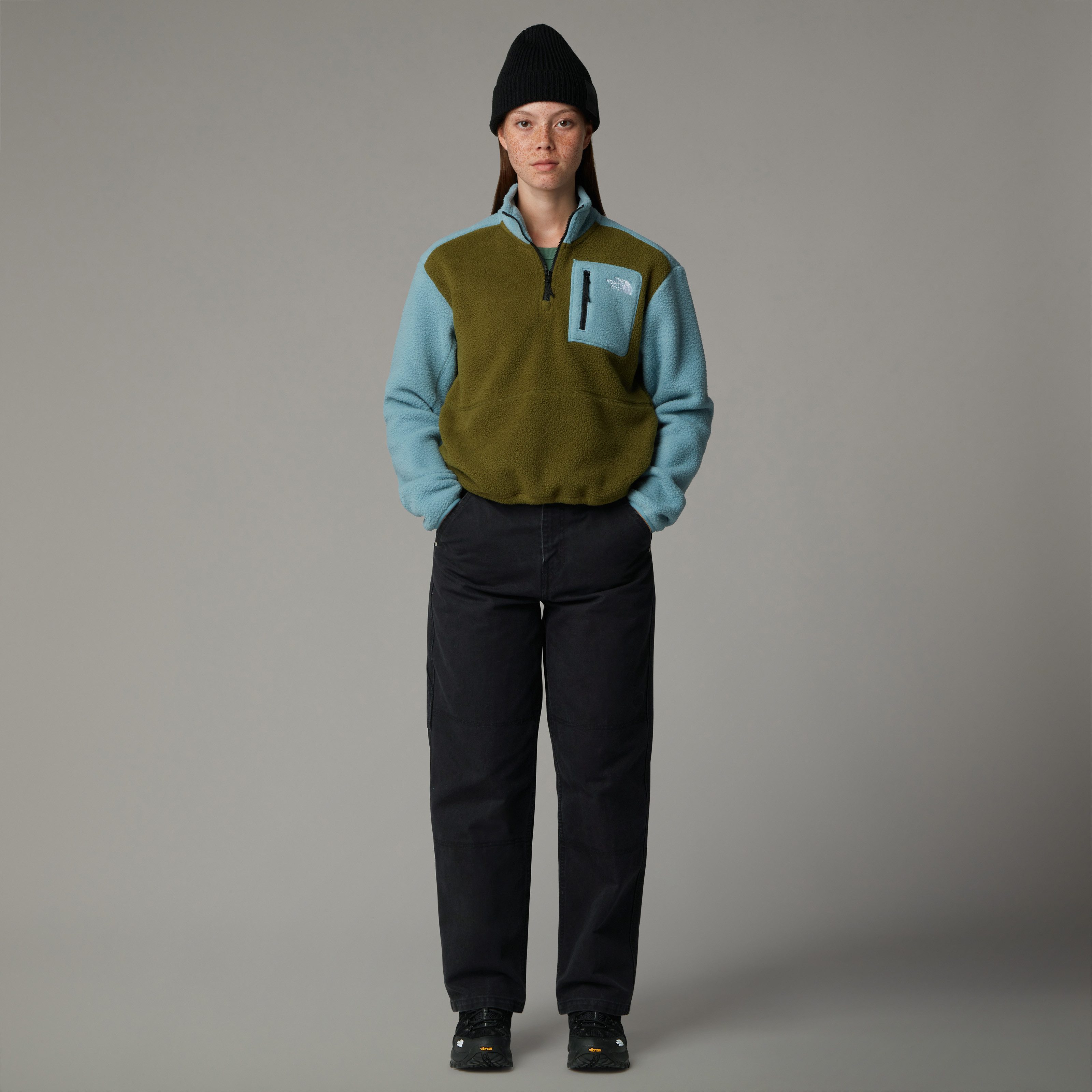 The North Face Tricot-fleecetrui Yumiori fleecejack met 1/4 lange rits voor dames (1-delig)