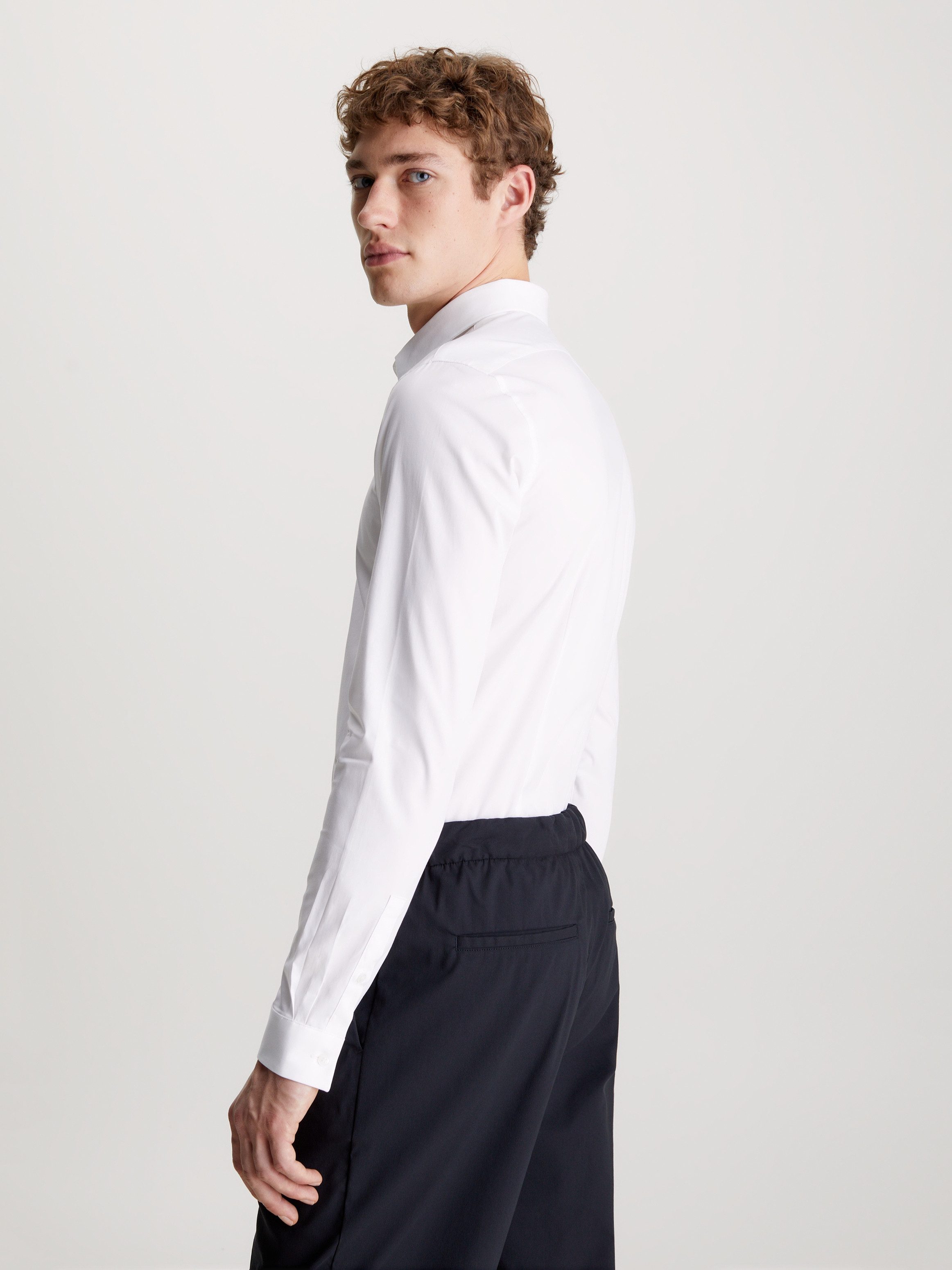 Calvin Klein Overhemd met lange mouwen POPLIN HP EXTRA SLIM SHIRT