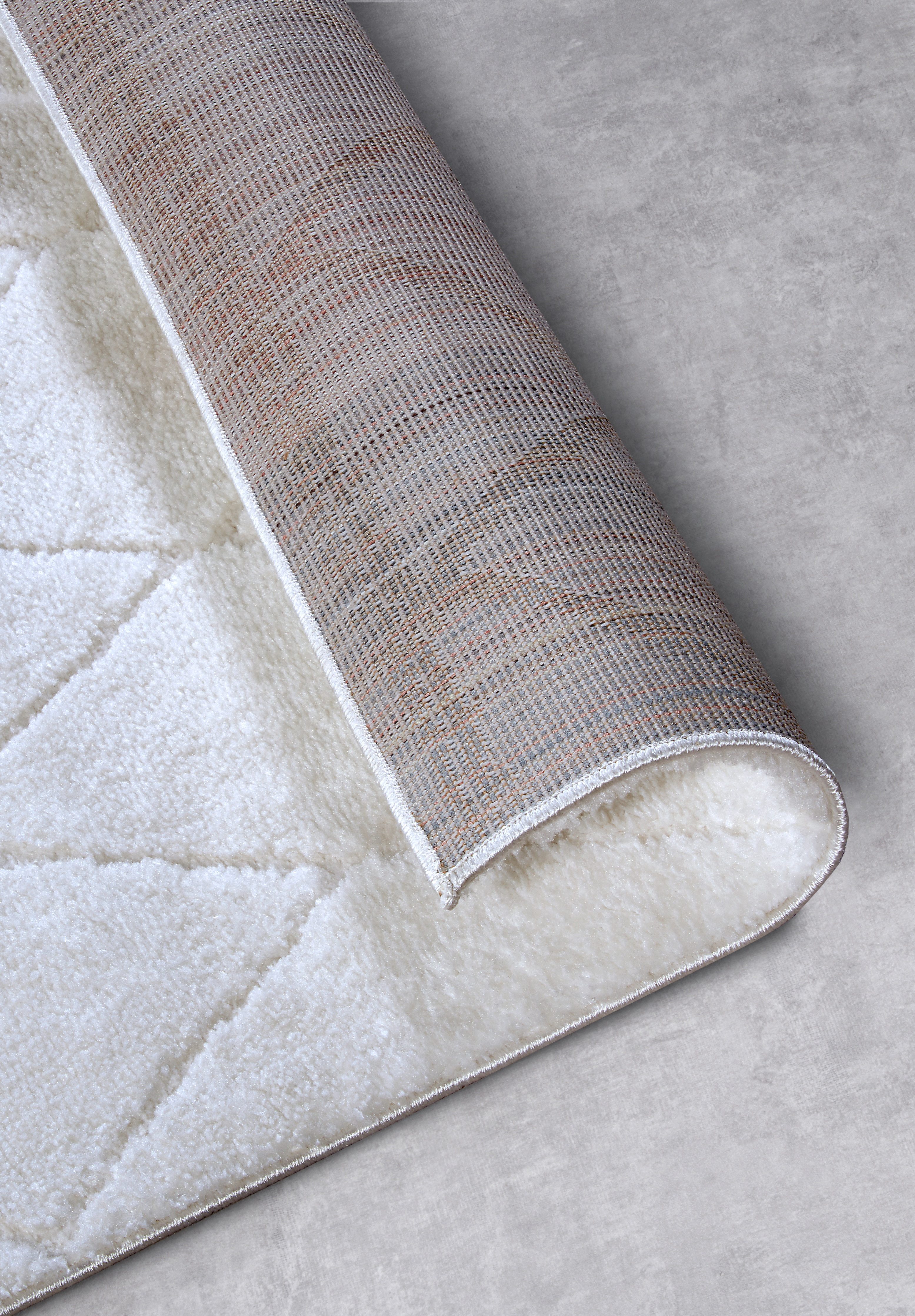 ELLE DECORATION Design-vloerkleed Perrotin Loper, shaggy, pluizig, zacht, hoogpolig, modern, hoog-laag effect