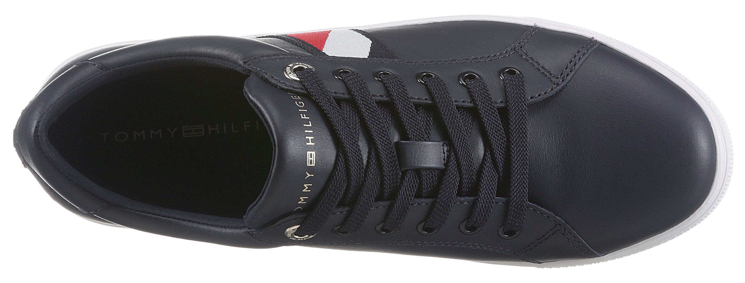 Tommy Hilfiger Sneakers CORPORATE TOMMY CUPSOLE met zijstrepen, vrijetijdsschoen, lage schoen, veterschoen
