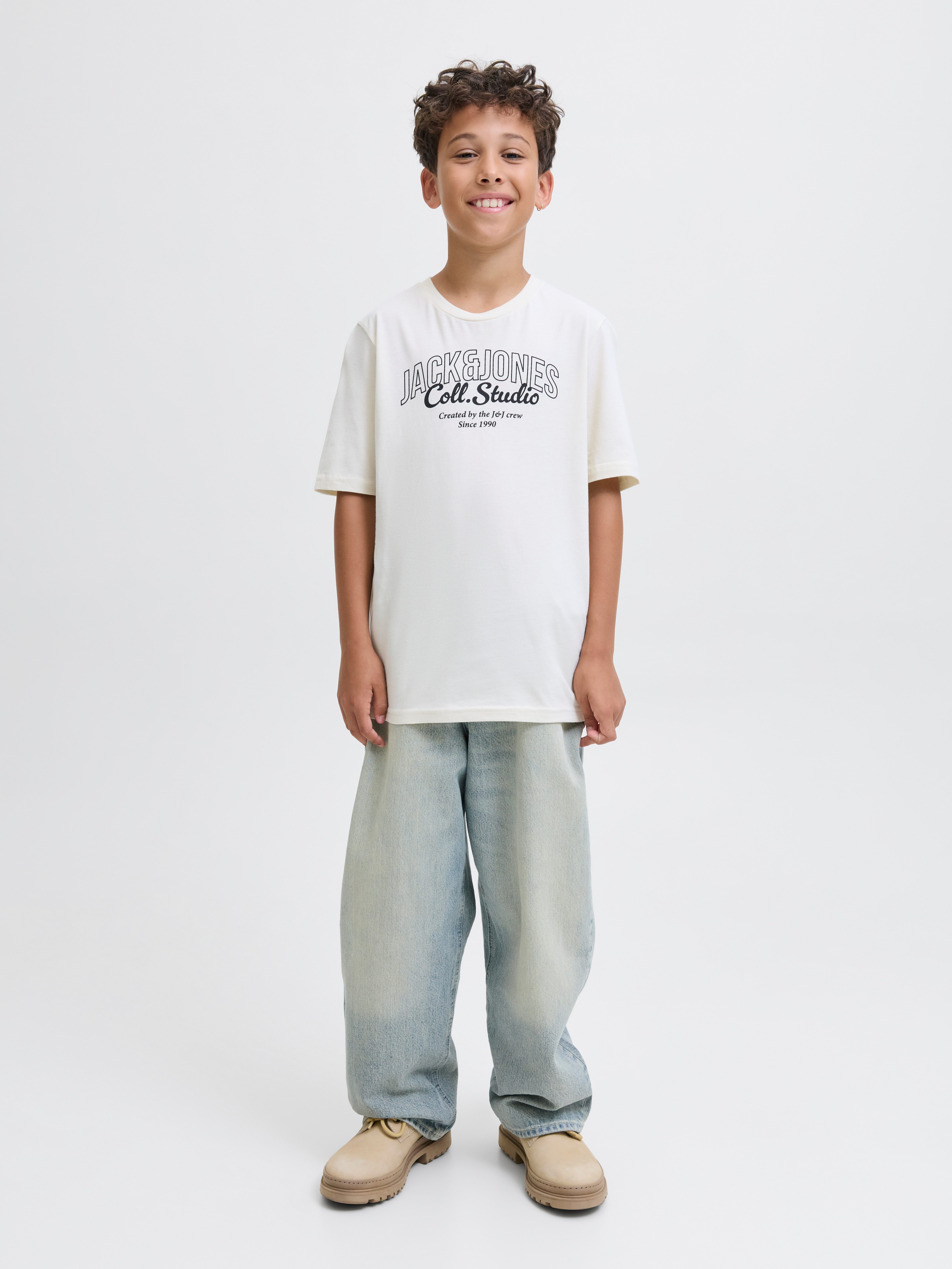 Jack & Jones Junior T-shirt JJMAKOTO TEE SS CREW NECK 5PK MP JNR (set, 5-delig)