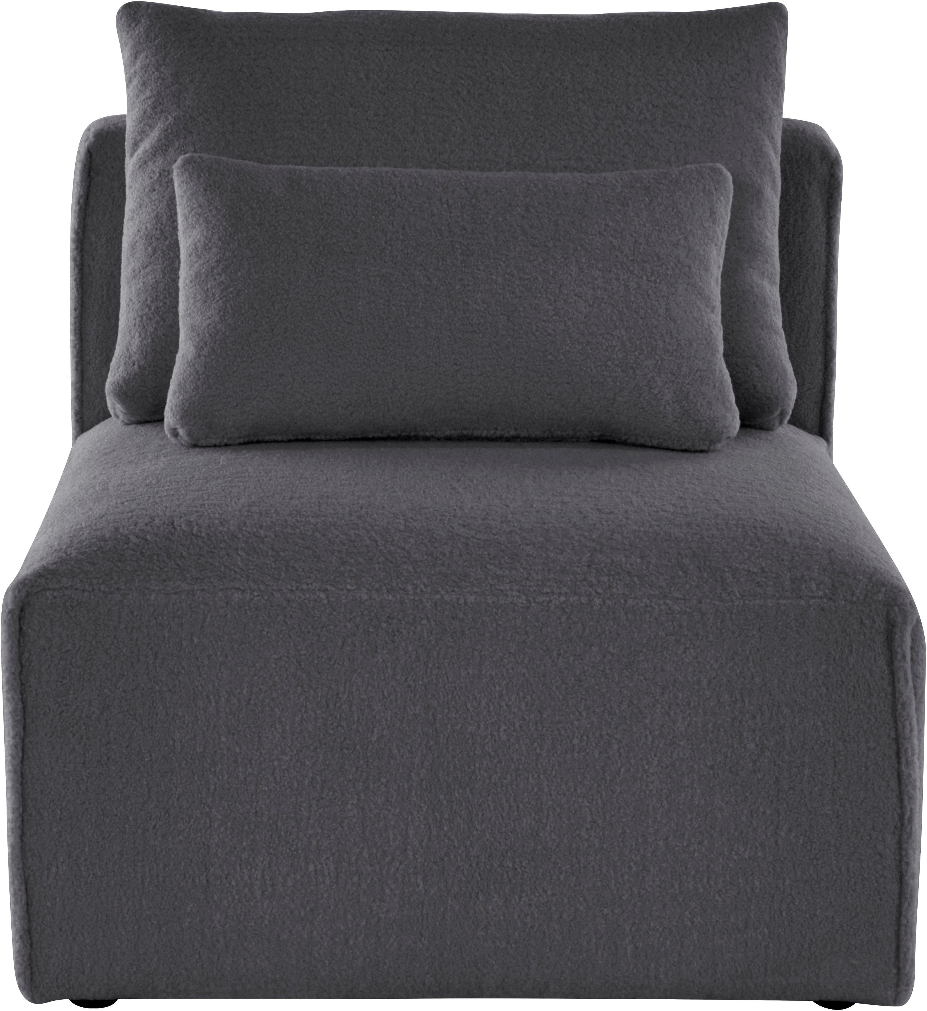 Home affaire Fauteuil Comfine Modulaire fauteuil om zelf samen te stellen, in 3 overtrekvarianten