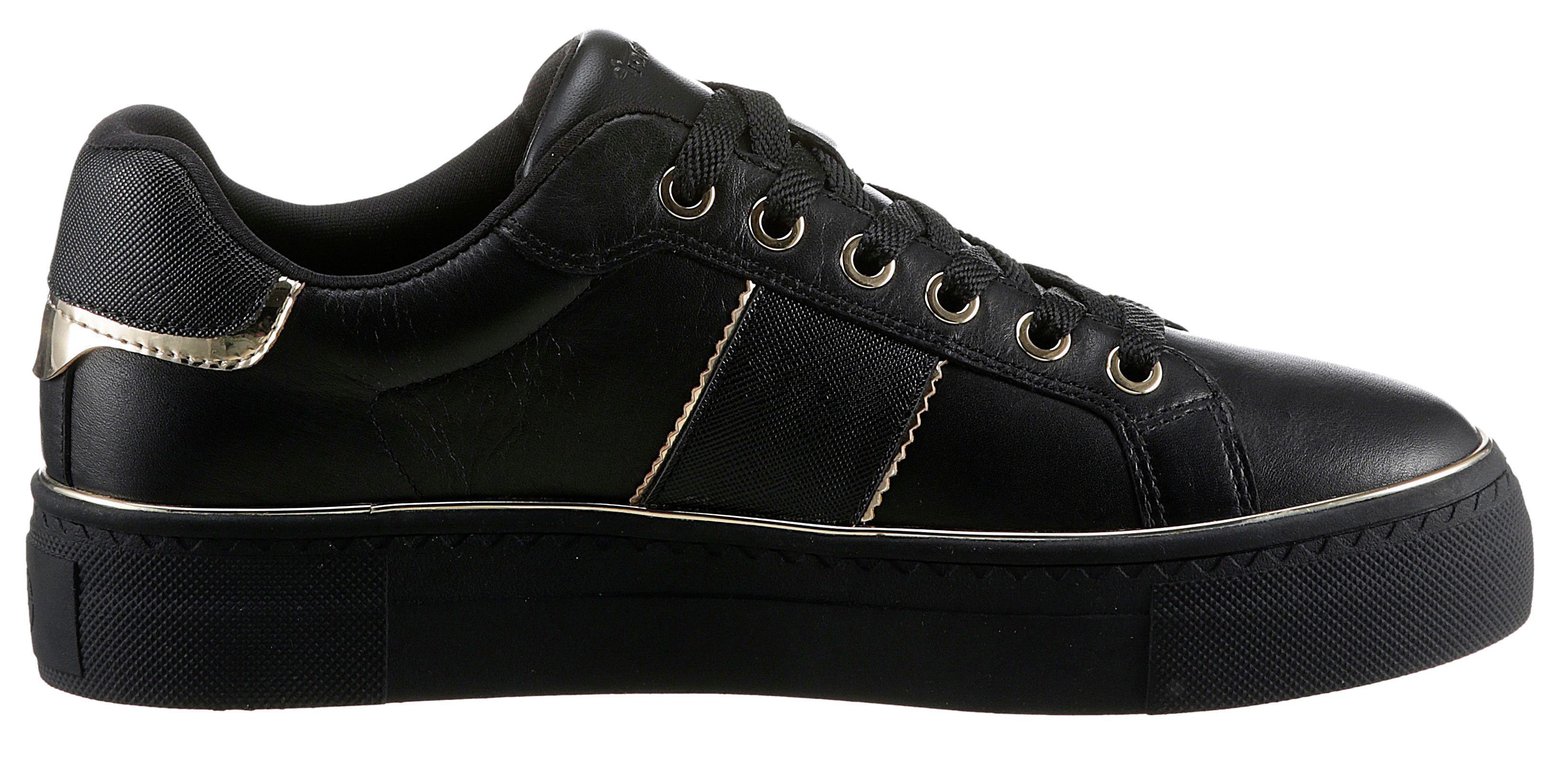 Tamaris Plateausneakers , vrijetijdsschoen, halfschoen, veterschoen met gepolsterde schacht