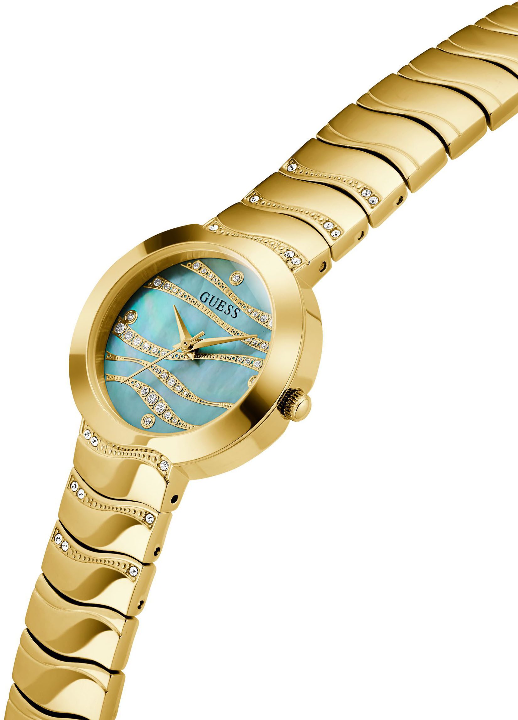 Guess Kwartshorloge Lagune Horloge, dameshorloge, stalen armband