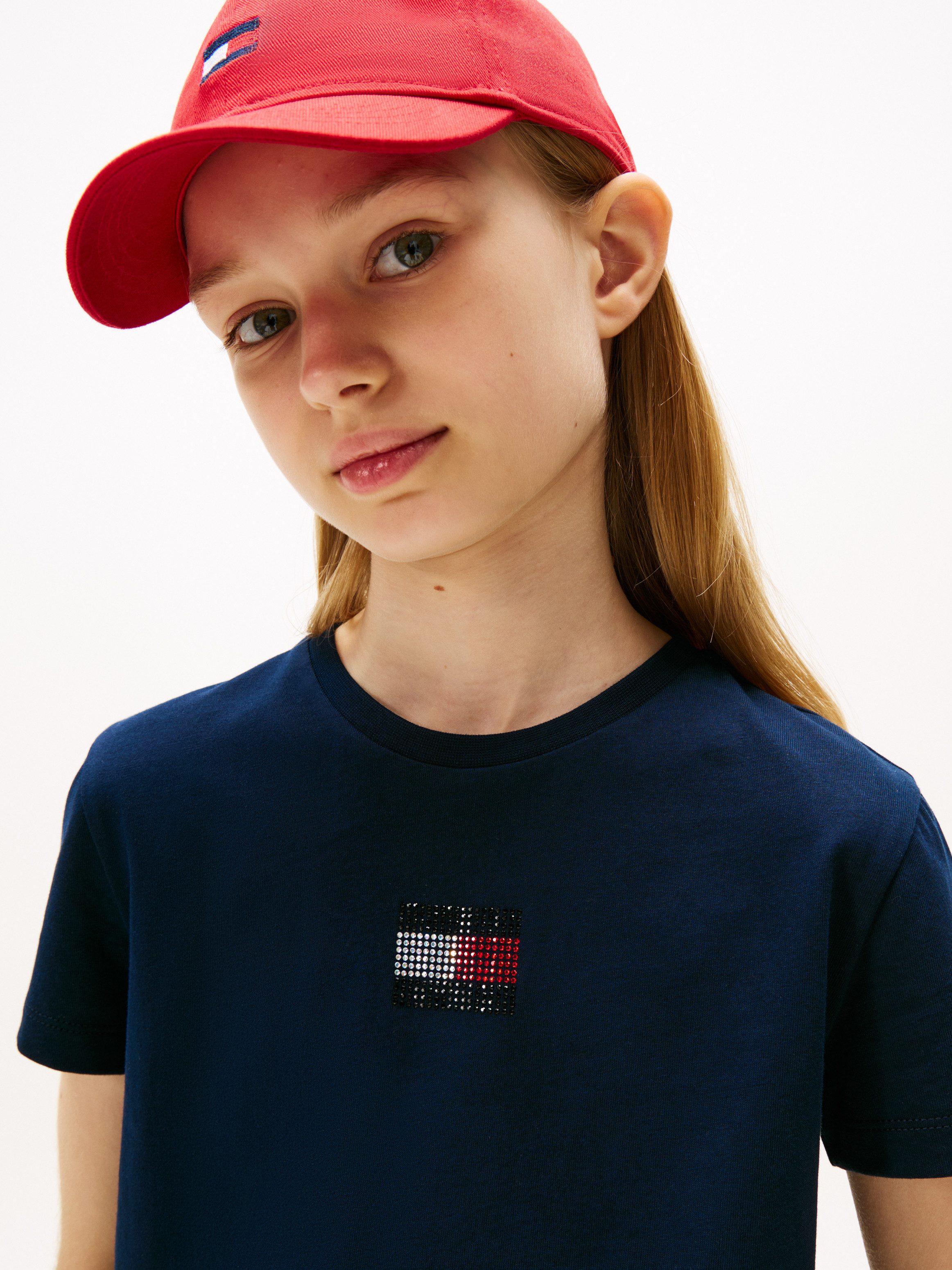 Tommy Hilfiger T-shirt RHINE STONE FLAG TEE S/S