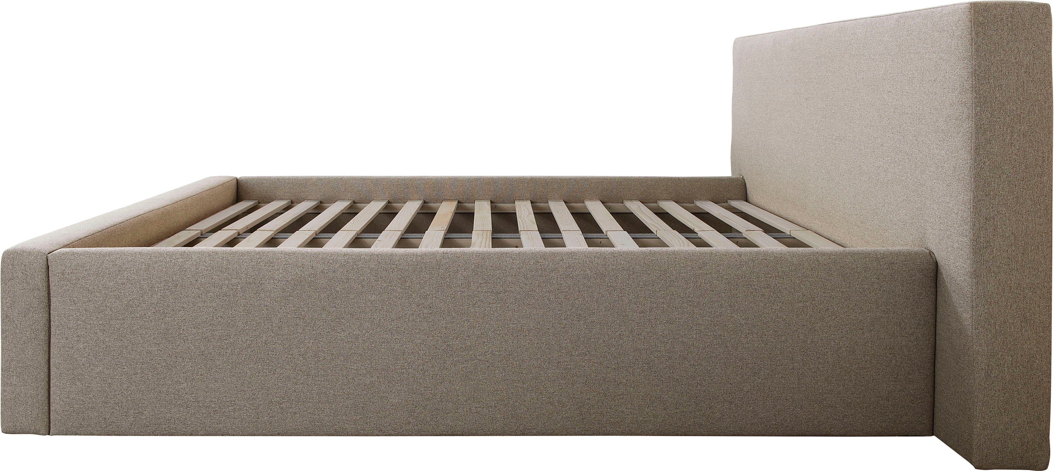 INOSIGN Gestoffeerd bed DALINA rechtlijnig hoofdbord, in 5 breedten, ook in 220 cm lengte