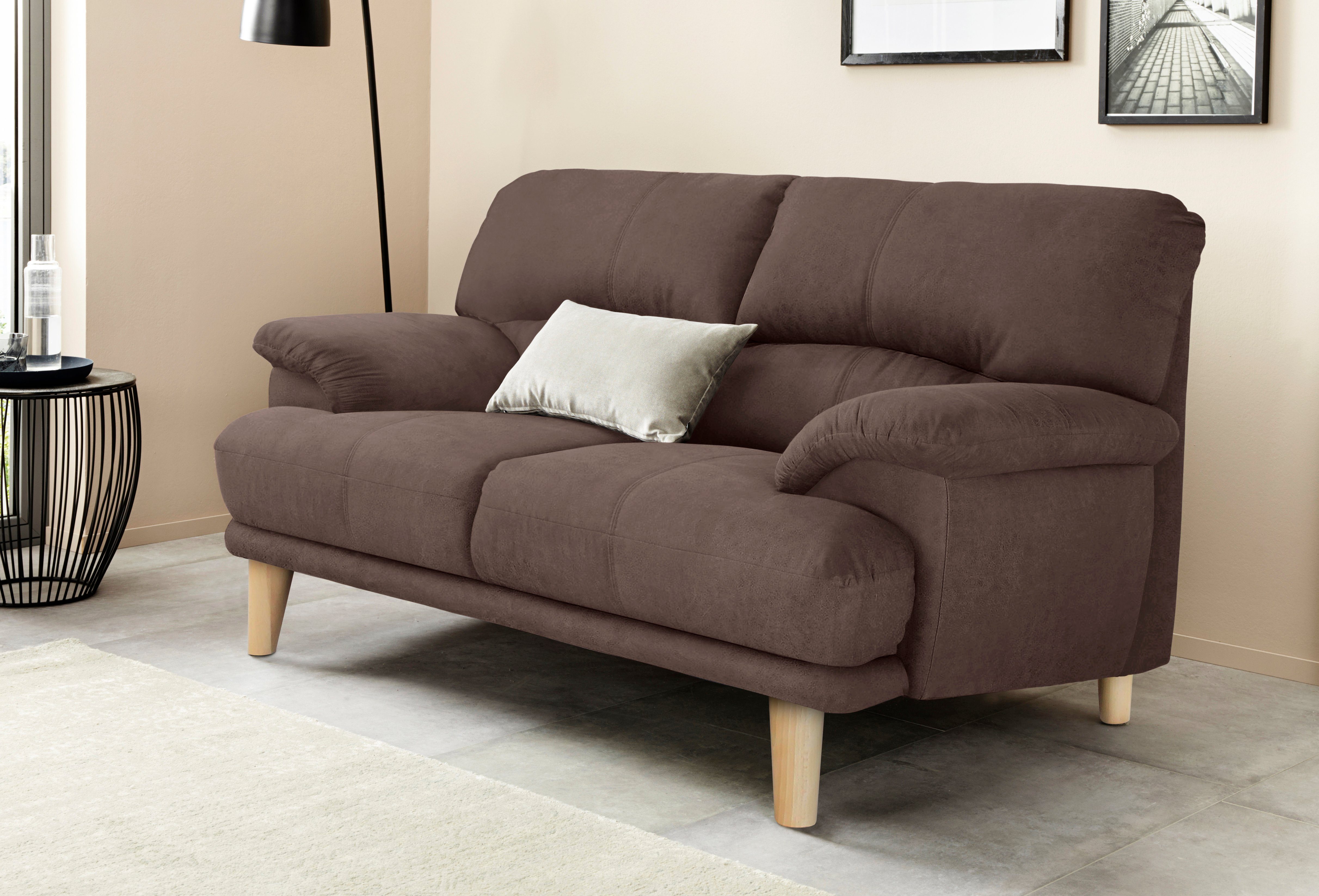 TRENDMANUFAKTUR 2-zitsbank Cecilia, Italiaans design, geweldige details hoog zitcomfort en extra comfortabele armleuningen
