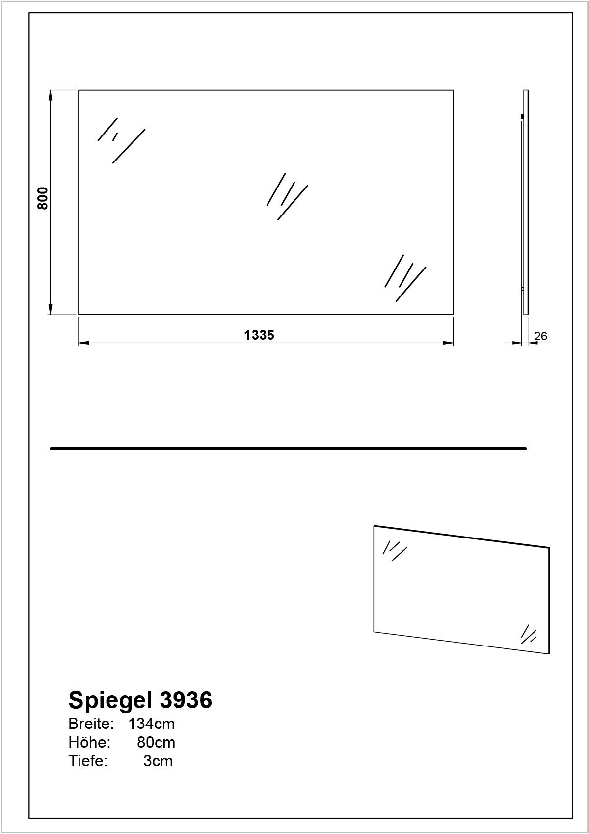 GERMANIA Halmeubelset Ameca Garderobe-set van schoenenopberger en spiegel (2-delig)