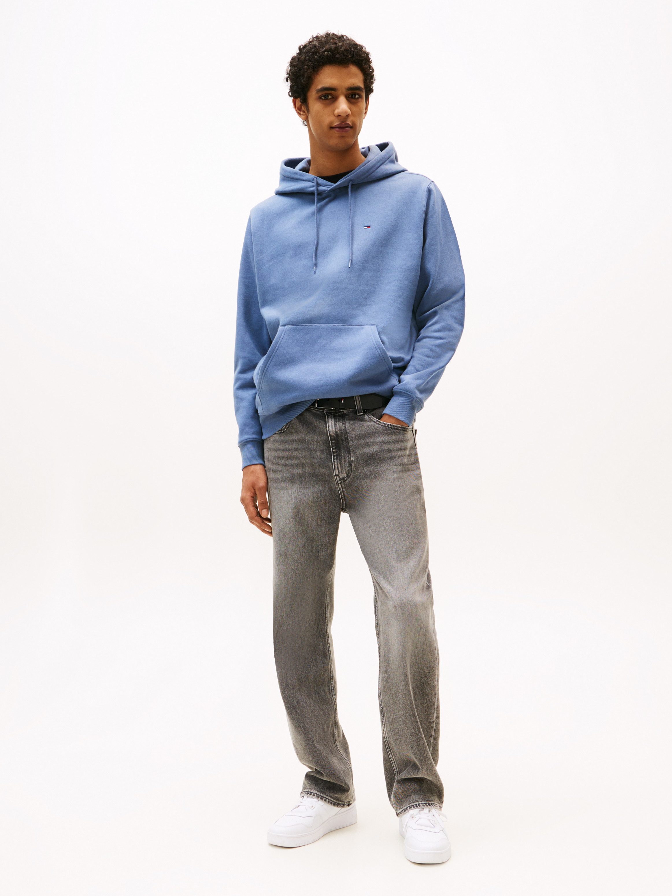 TOMMY JEANS Sweatshirt TJM REG S FLAG HOODIE met geborduurd merklogo op borsthoogte
