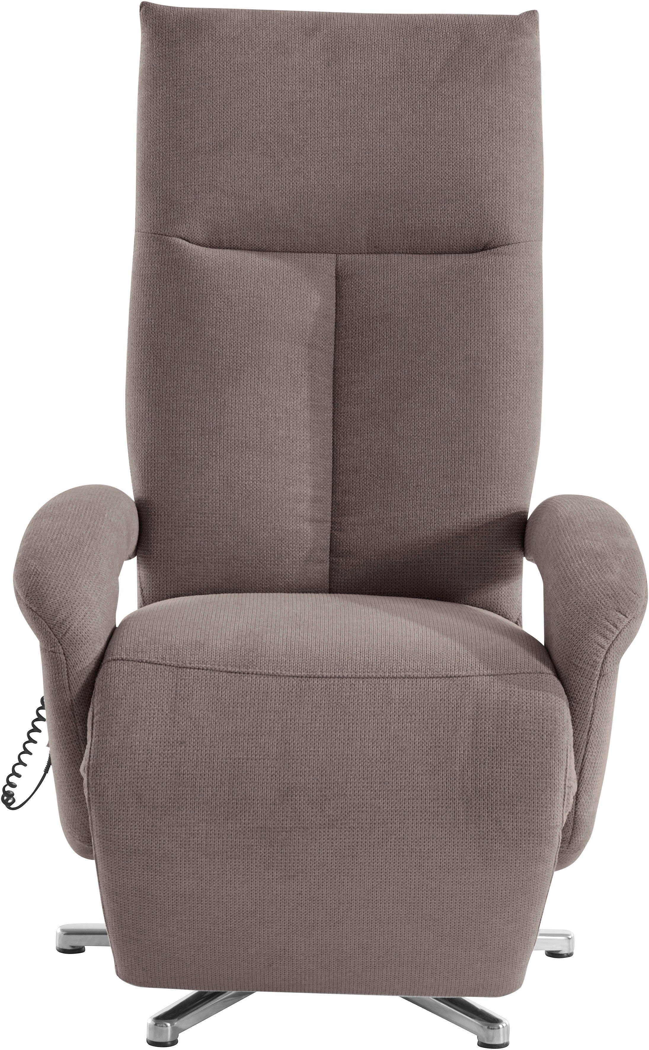 sit&more Relaxfauteuil Tycoon met verstelbare hoofdsteun en 360° draaifunctie keuze tussen handmatige of elektrische functie, ook met accu (draadloos)