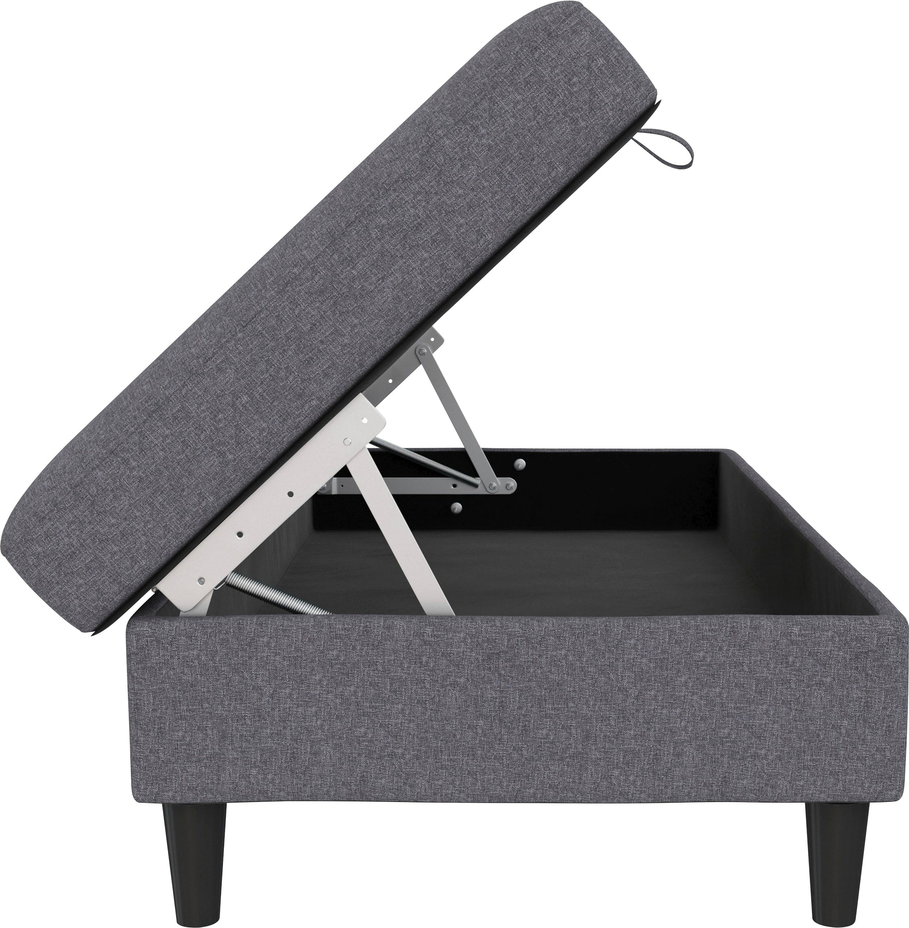 Dorel Home Hocker met bergruimte Hartford Hocker met bergruimte, vrij plaatsbaar, zithoogte 43 cm