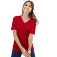 classic basics shirt met korte mouwen shirt (1-delig) rood