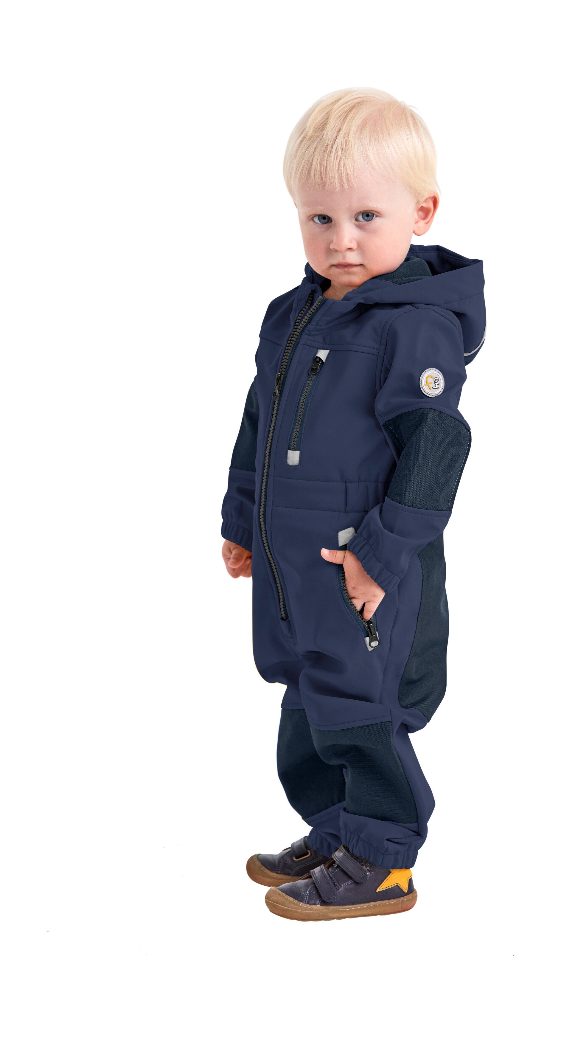 first instinct by killtec Jumpsuit FIOW 35 MNS ONPC Softshellpak met fleece binnenin, waterafstotend, winddicht