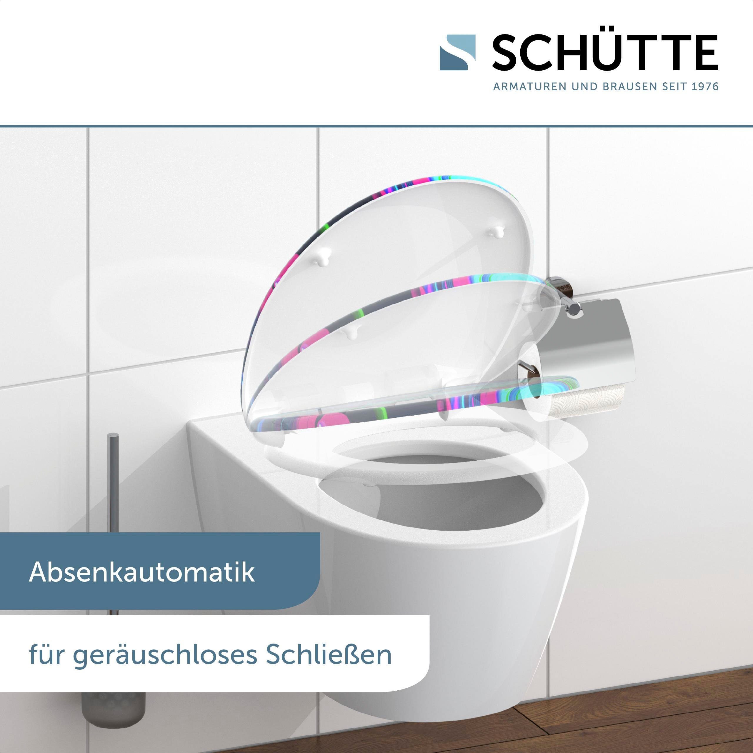 Schütte Toiletzitting Neon Paint Duroplast, soft-closemechanisme
