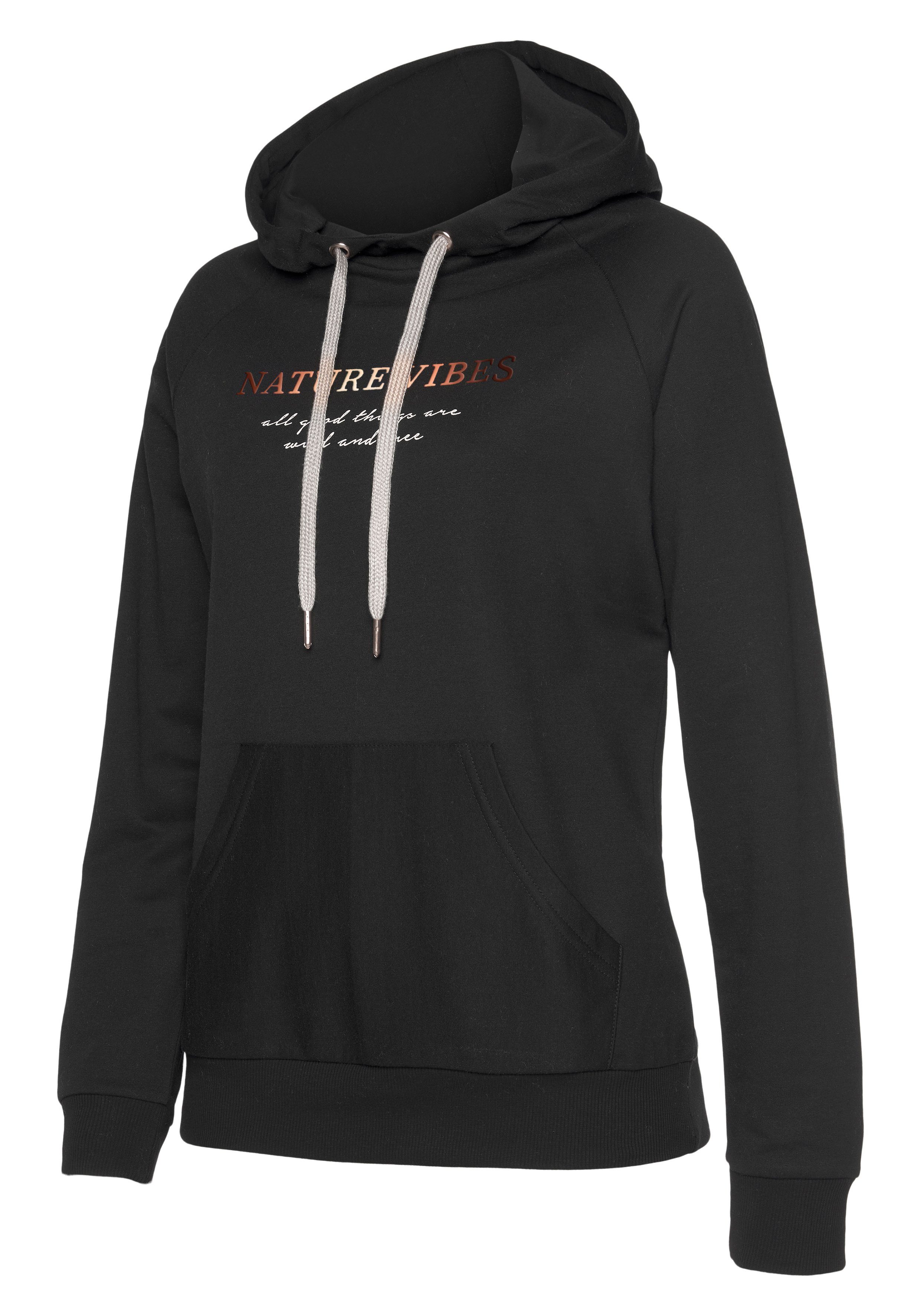 Lascana Hoodie met kangoeroezak, loungepak