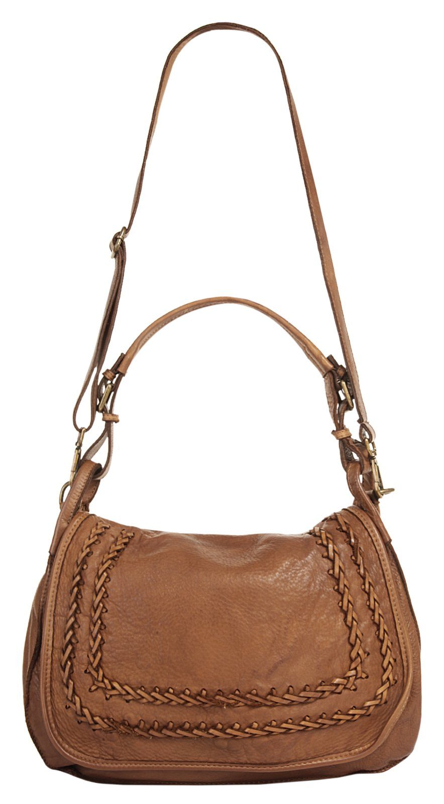 Samantha Look Schoudertas echt leer, made in italy