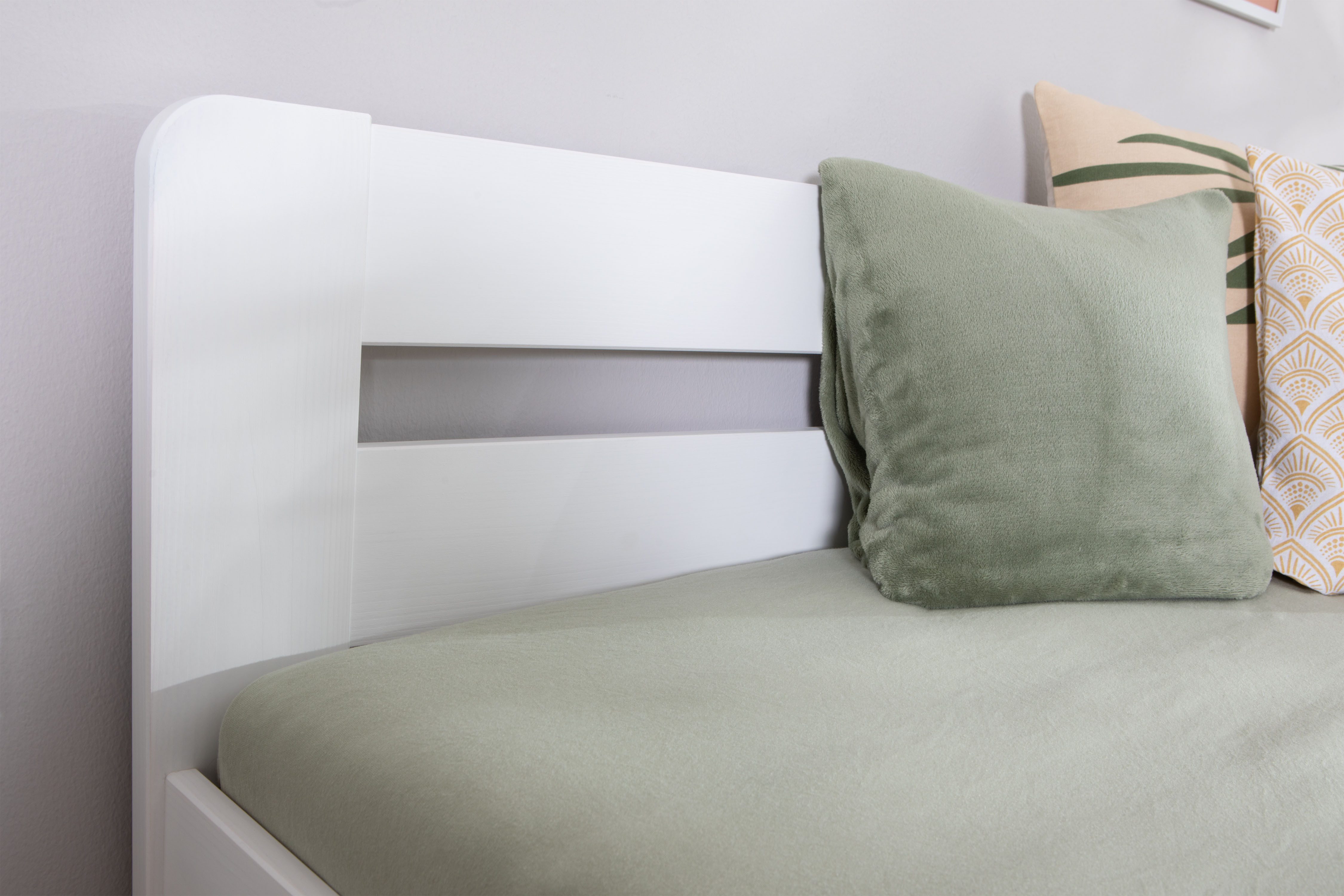 Ticaa Massief houten ledikant "Bert", FSC®-gecertificeerd (dennen), jeugdbed, met lattenbodem