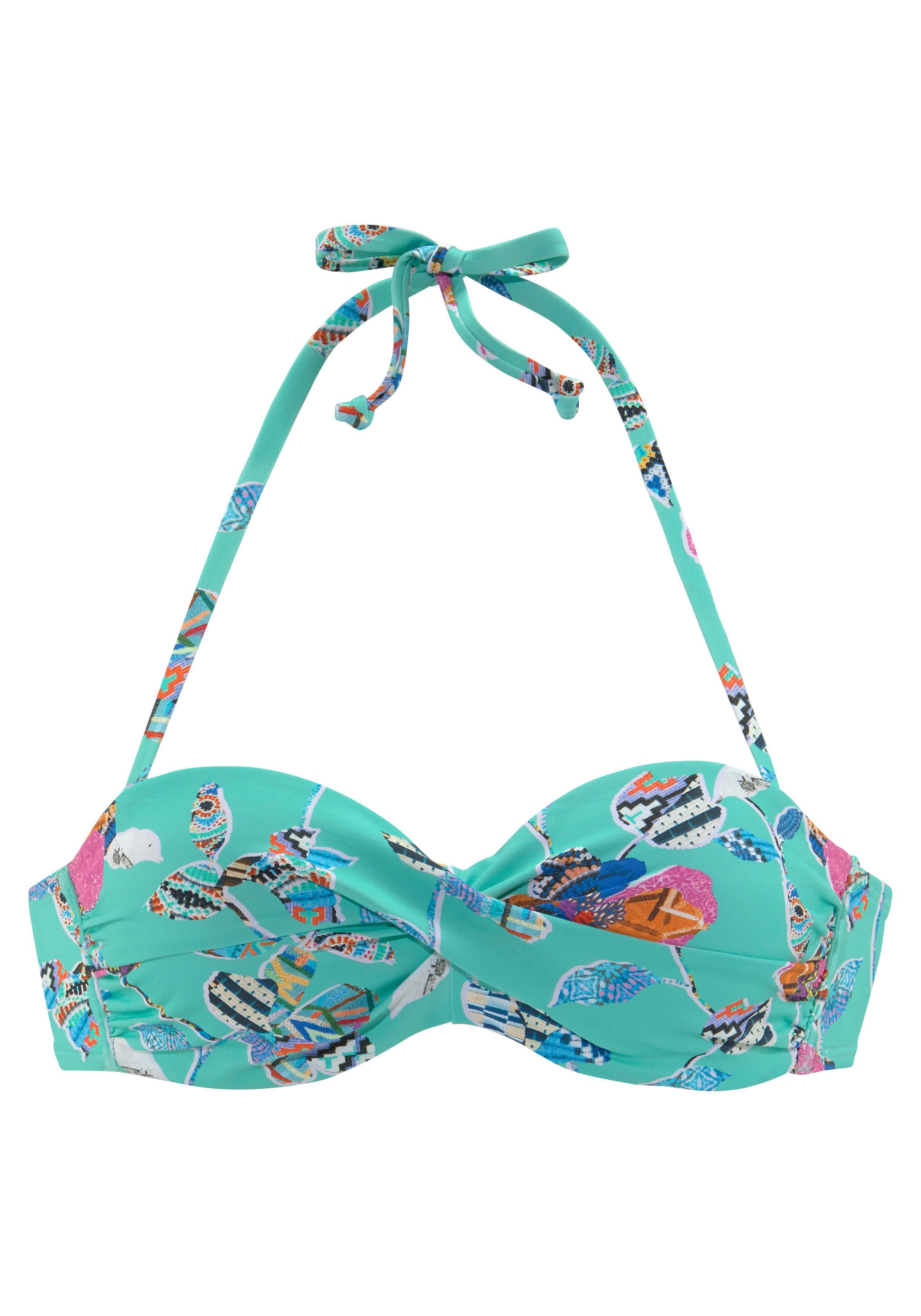 Sunseeker Beugelbikinitop in bandeaumodel Jam in wikkel-look