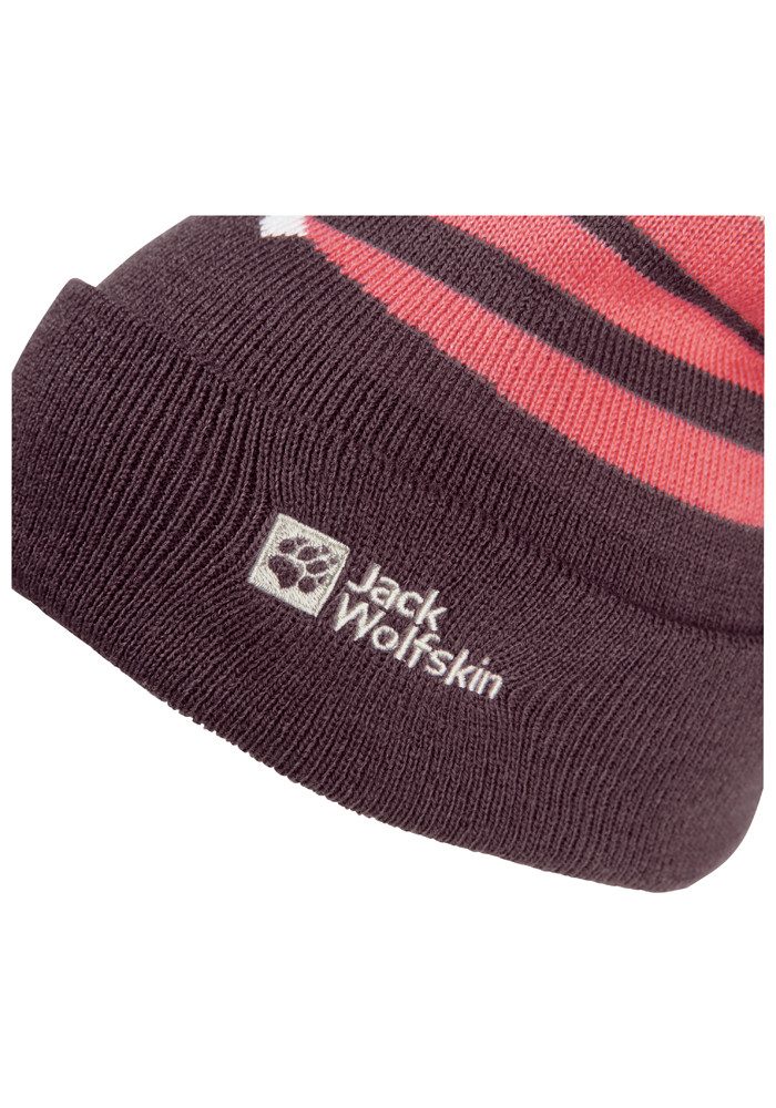 Jack Wolfskin Pomponmuts STRIPY POMPOM BEANIE K