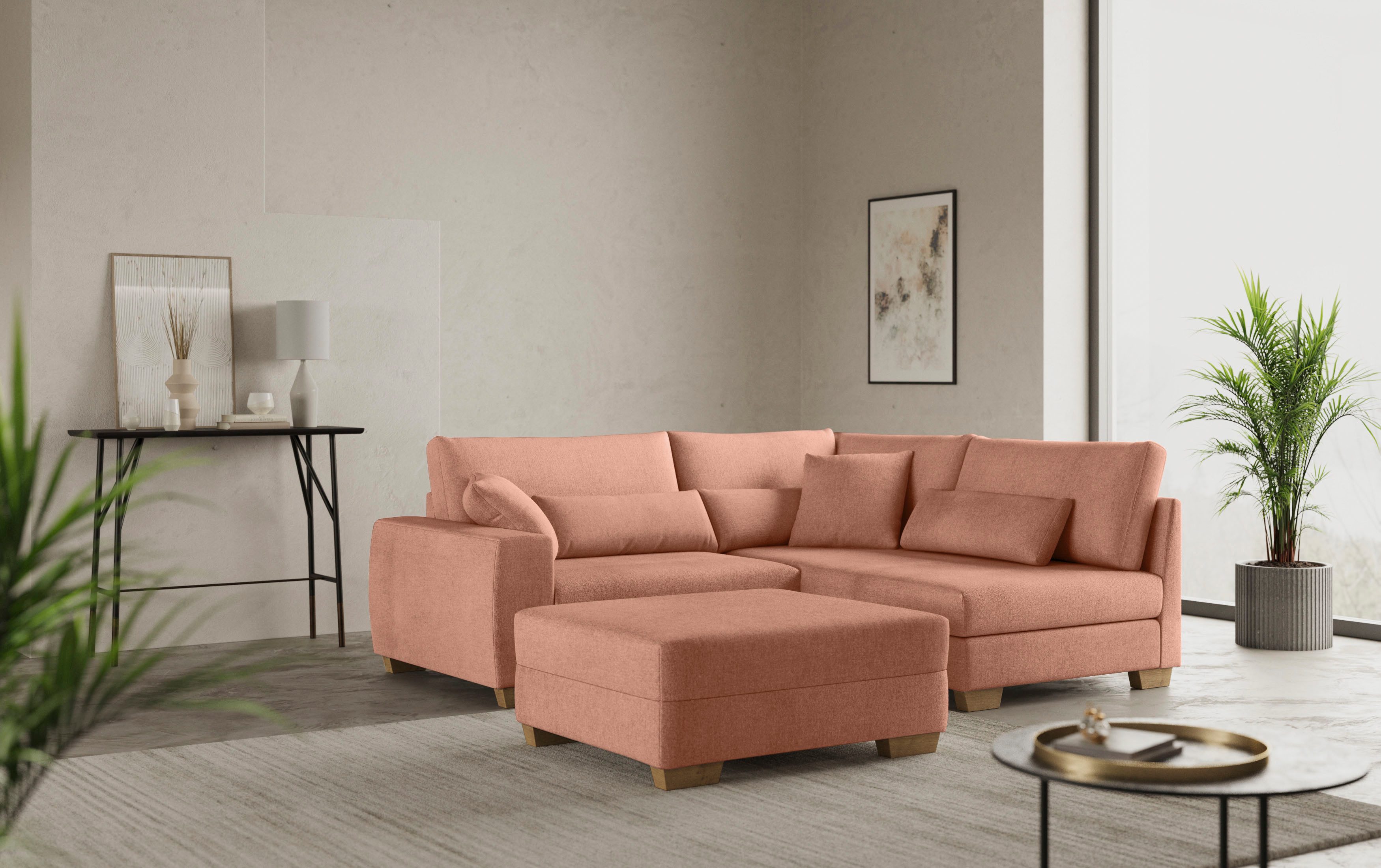 Mr. Couch Hocker Hilla Met vering, optioneel met DuraSpring pocketvering