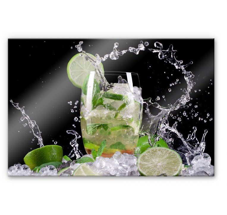 Wall-Art Keukenwand Spatscherm Splashing Mojito (1-delig)