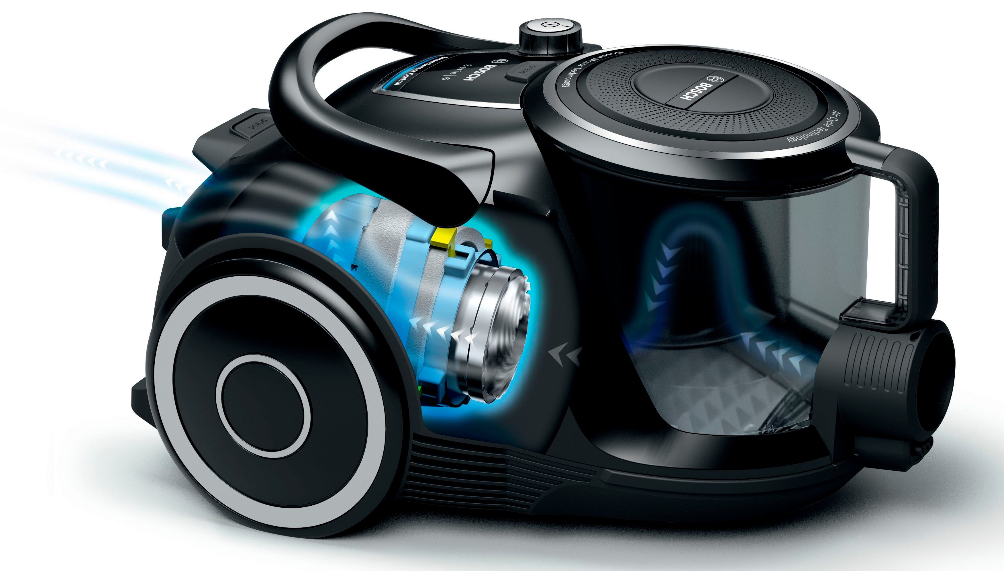 BOSCH Stofzuiger Serie 6 BGC41XSIL, ideaal voor allergieën, hygiënefilter, stil