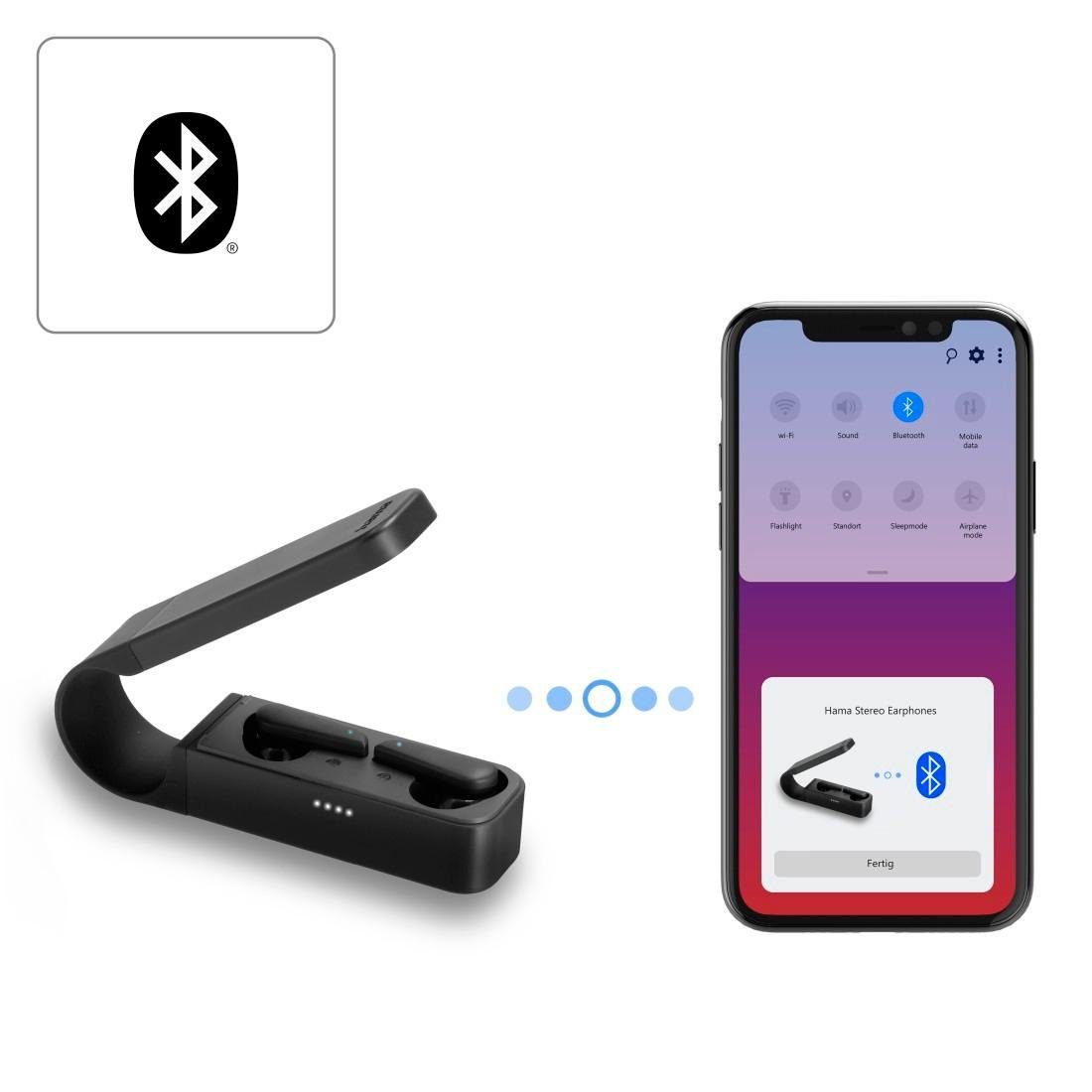 Hama Bluetooth-hoofdtelefoon Spirit pocket, True wireless TWS, in-ear bluetooth-headset, hoofdtelefoon