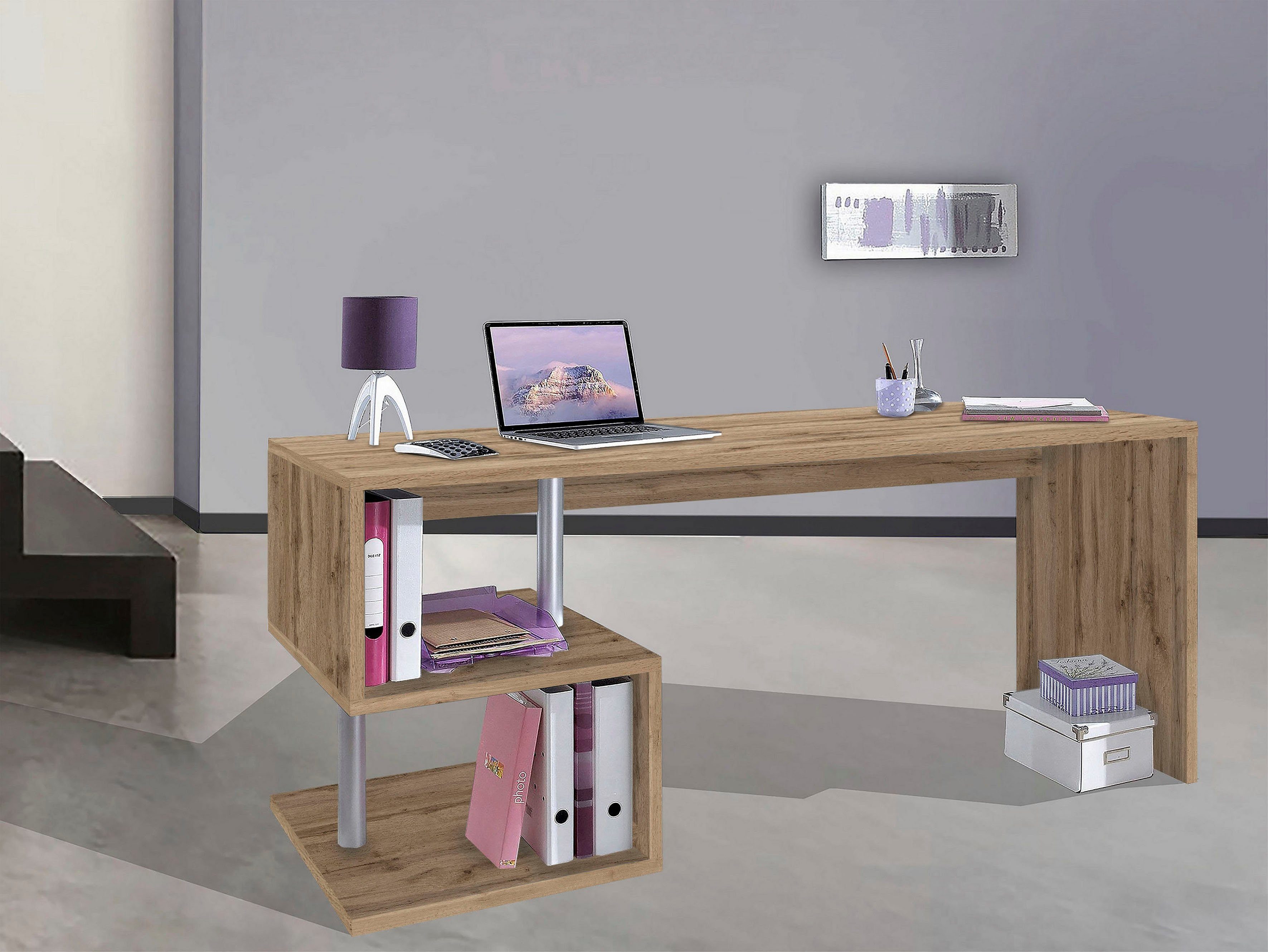 INOSIGN Bureau Essence, modern ontwerp in verschillende breedtes, met en zonder monitorsteun, gemaakt in italië