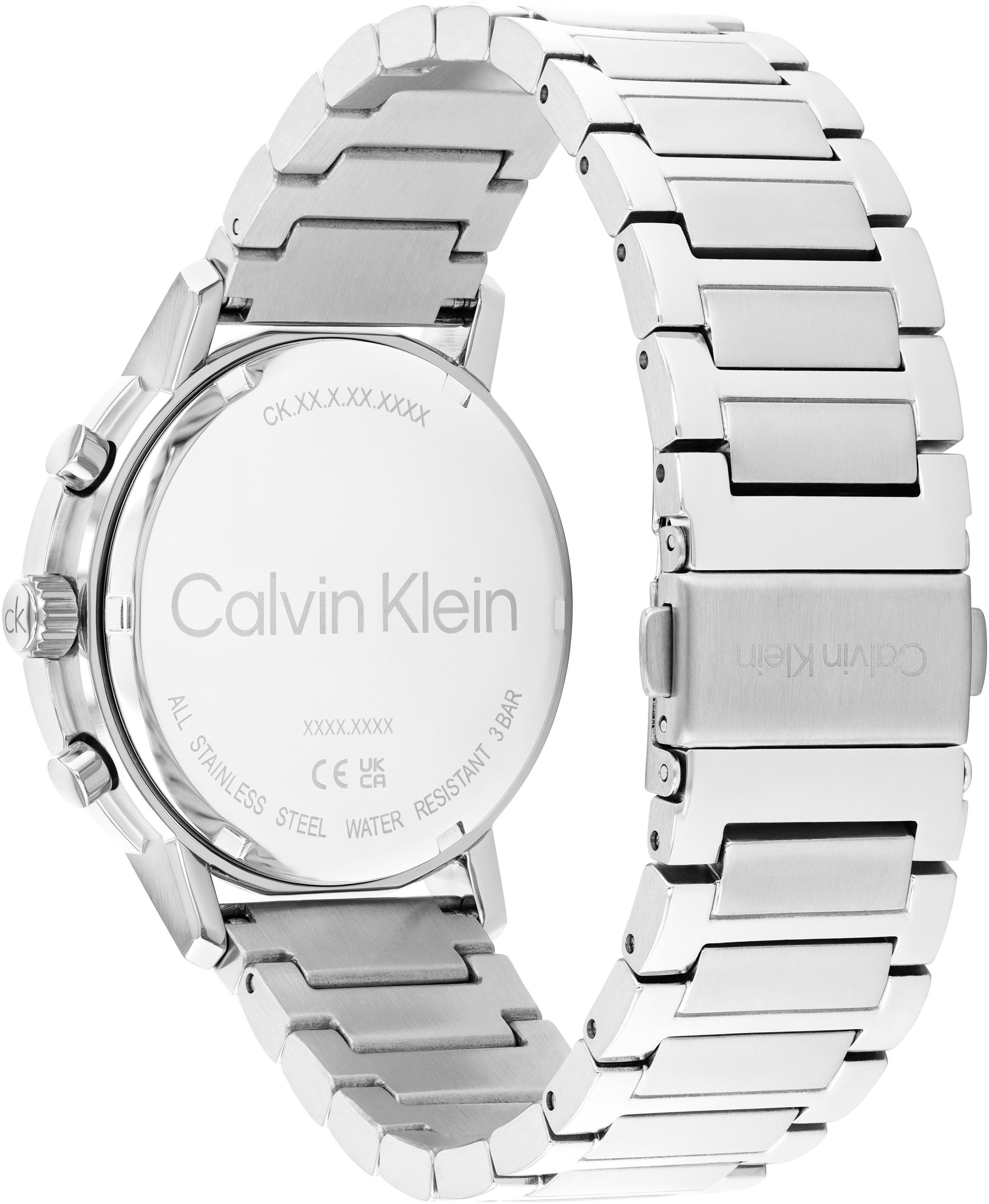 Calvin Klein Multifunctioneel horloge GAUGE Quartzhorloge, horloge, herrenuur, roestvrijstalen band, analoog