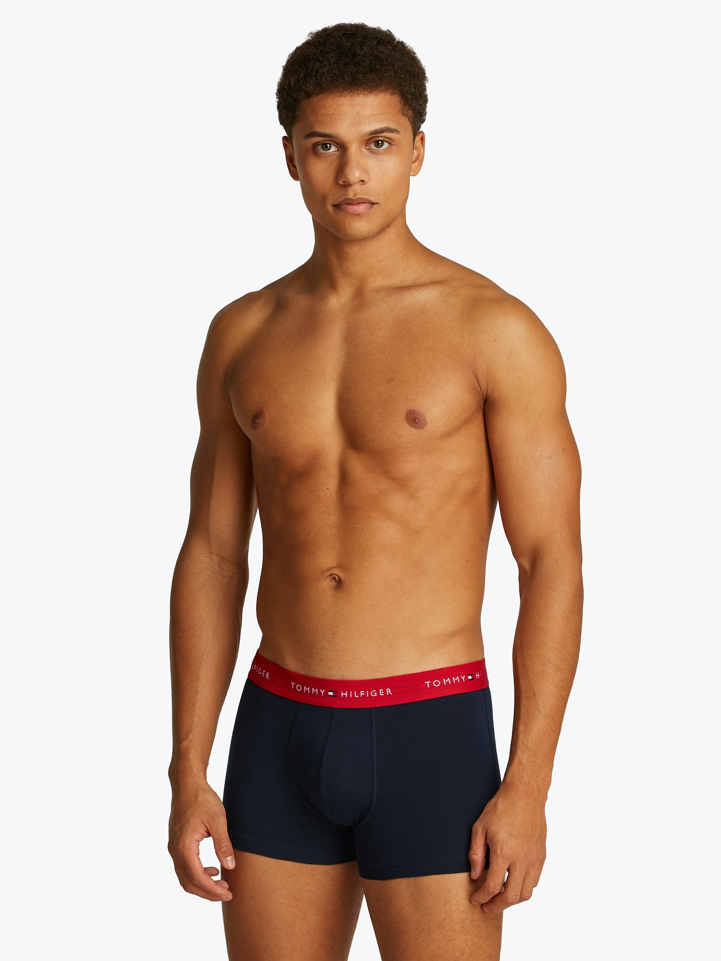 Tommy Hilfiger Underwear Boxershort 3P WB TRUNK met contrasterende logo-band (3 stuks)