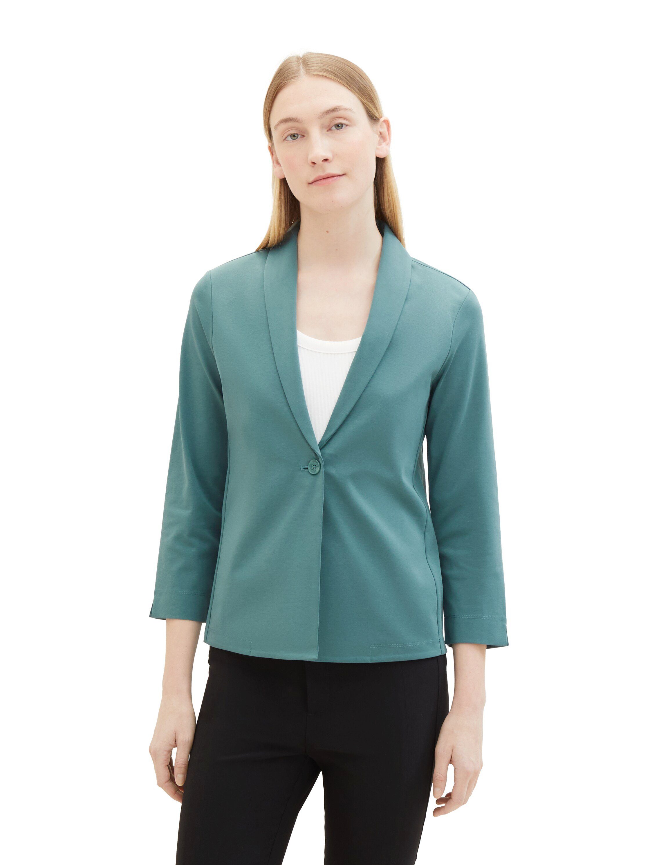 Tom Tailor Korte blazer met sjaalkraag en 3/4 arm