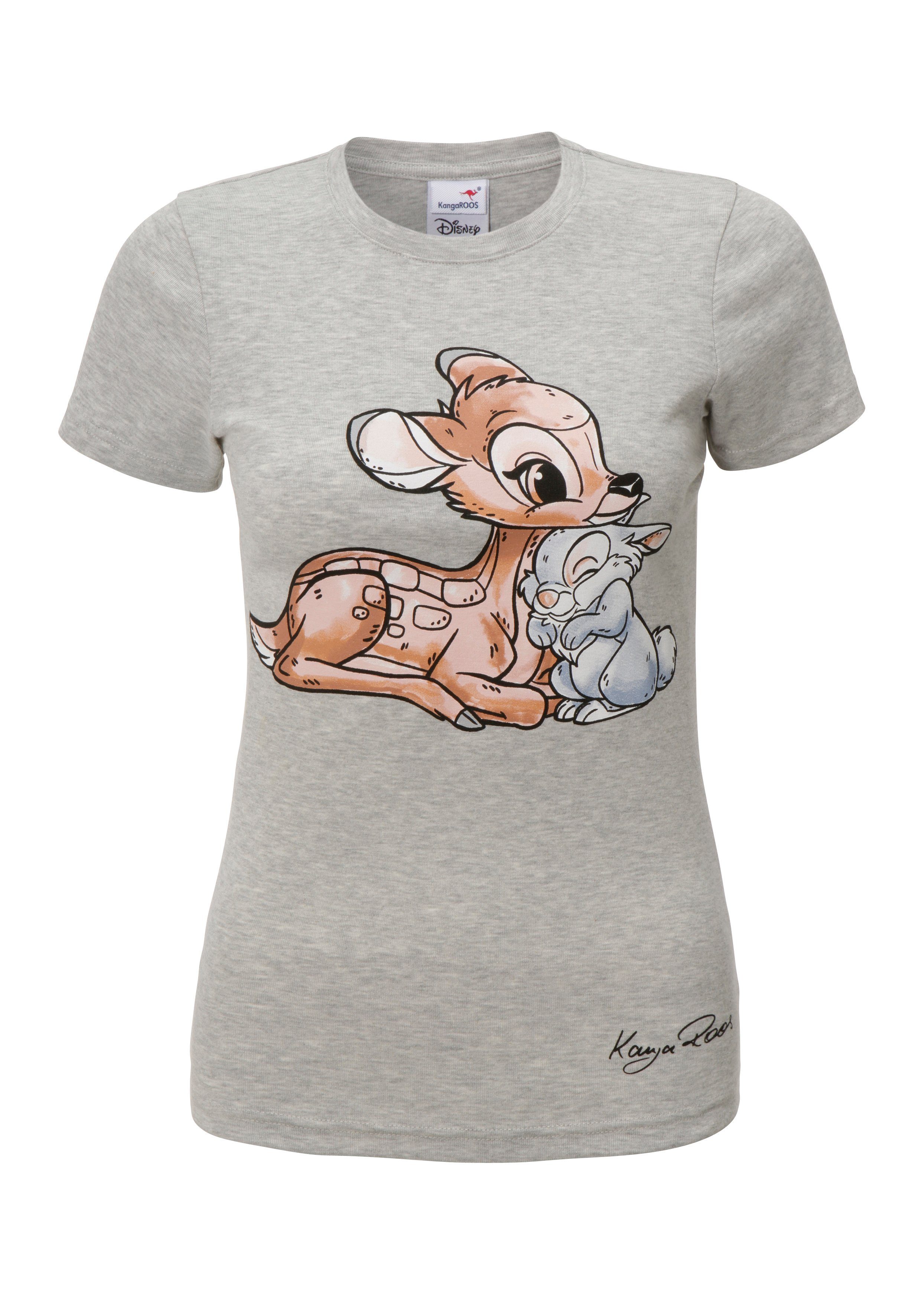 KangaROOS T-shirt Korte mouwen, zeer figuurvolgende pasvorm, van katoen
