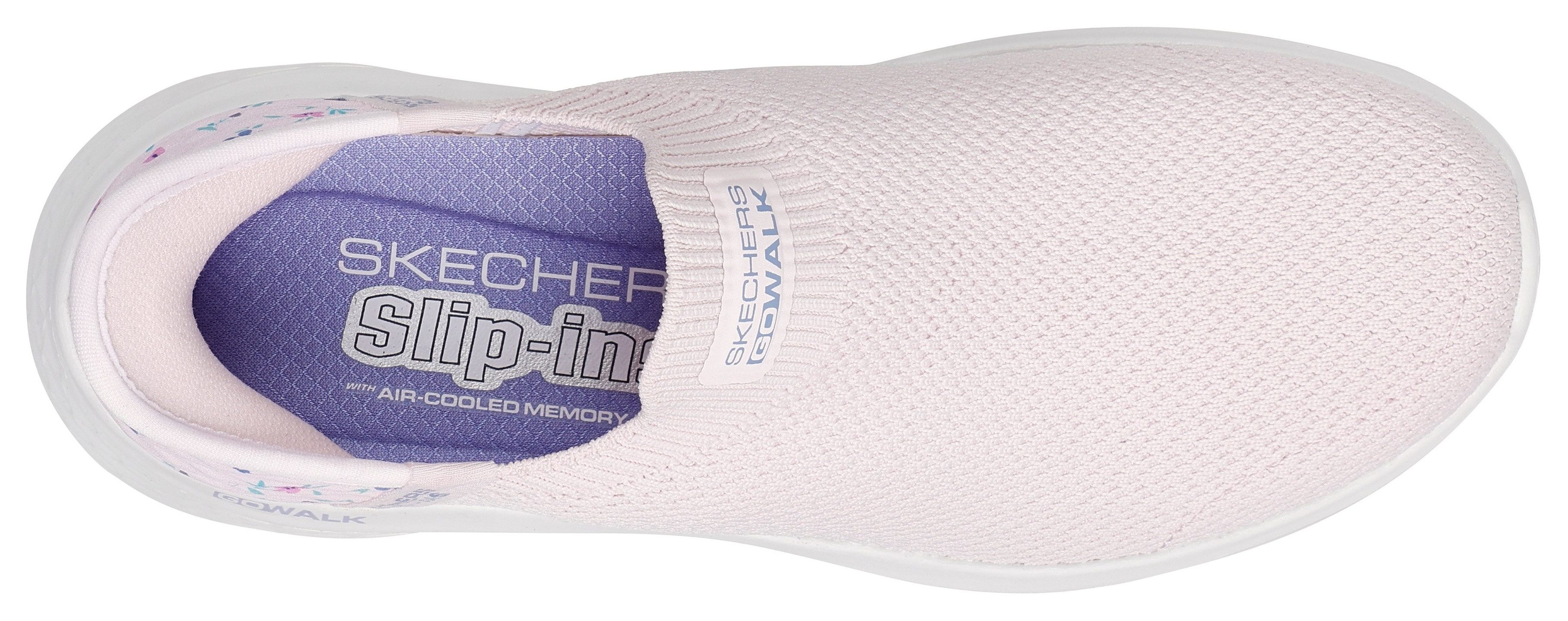 Skechers Slip-on sneakers GO WALK FLEX-SUNSET ROSE , vrijetijdsschoen, vegan met skechers handsfree slip-ins functie