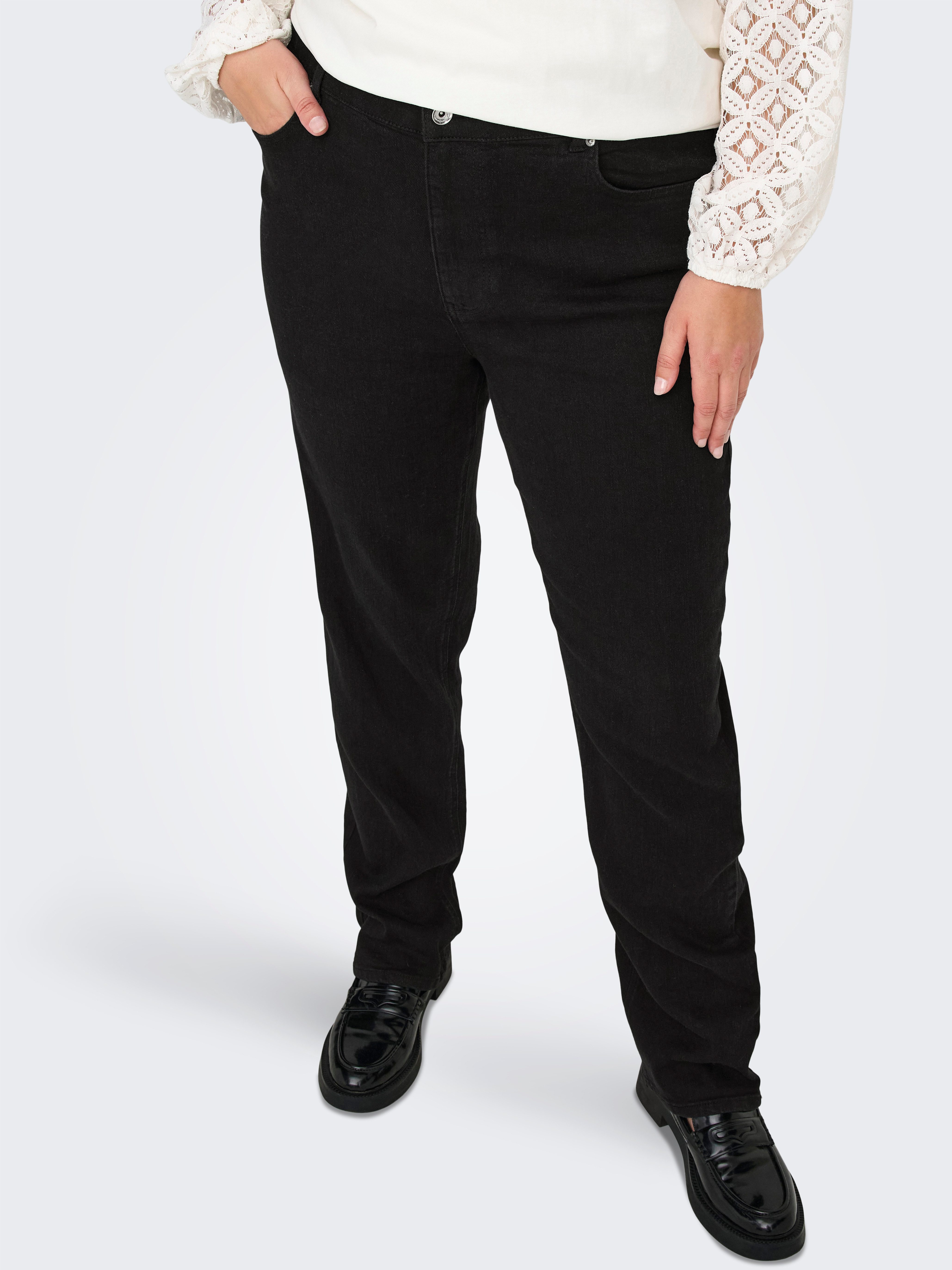 ONLY CARMAKOMA Straight jeans CARCRUZ EX HW STRAIGHT DNM PIMBOX BF