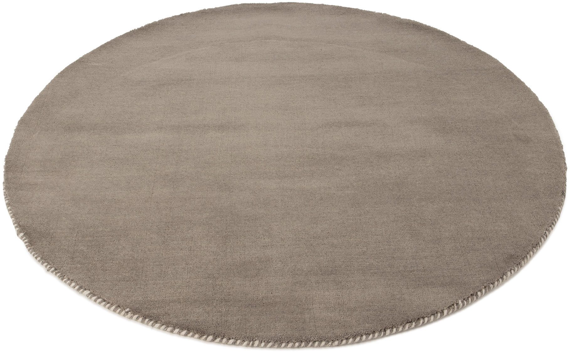 carpetfine Wollen kleed Gabbeh Lola Uni met natuurlijk plantaardig materiaal handgeweven, ook als loper