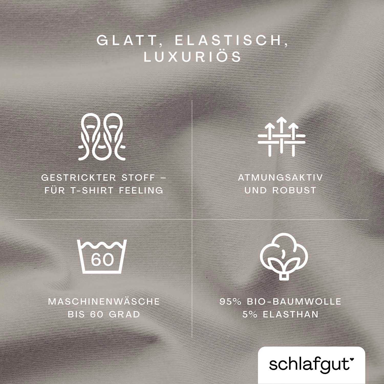 Schlafgut Hoeslaken Premium Zero Waste verpakking, PREMIUM kwaliteit (1 stuk)