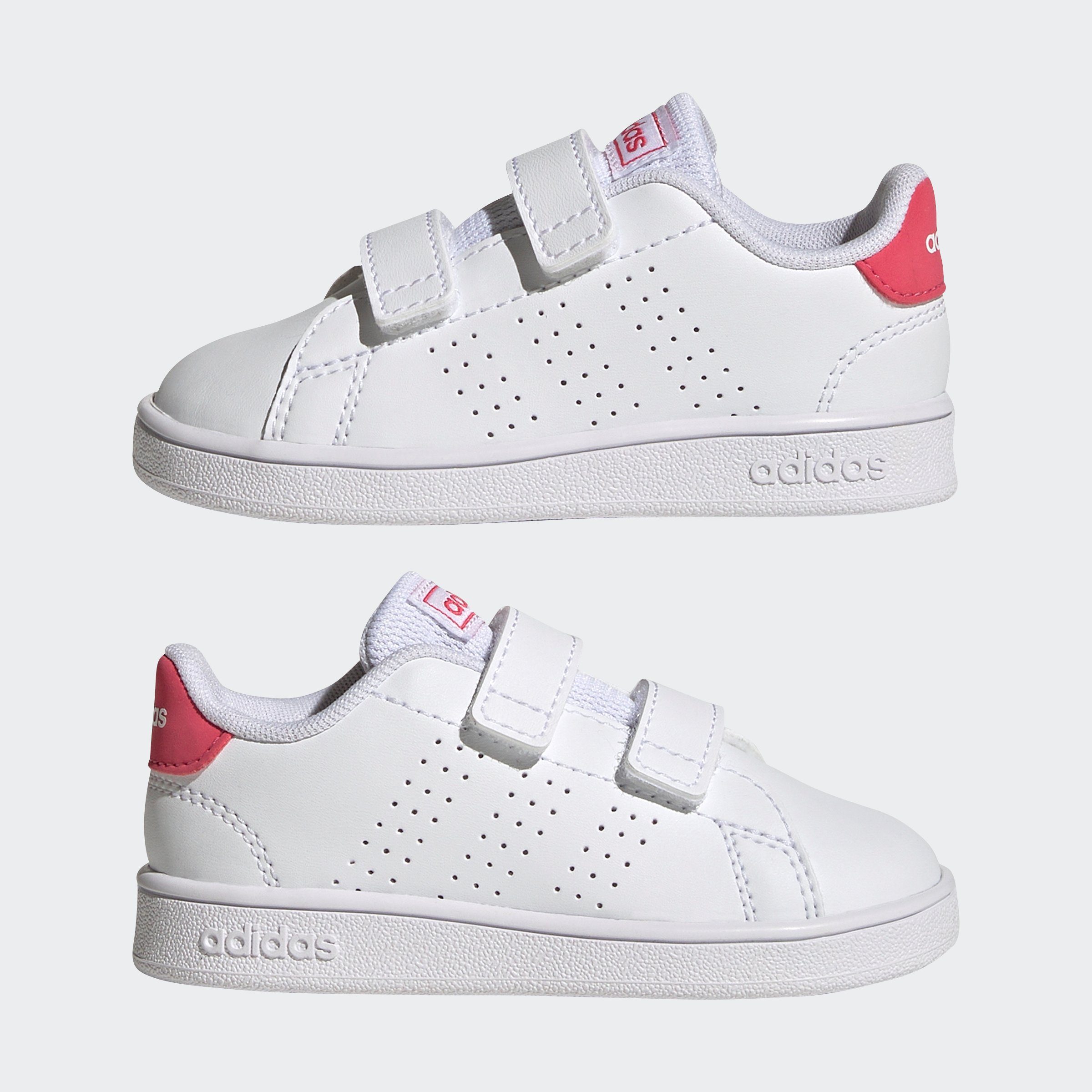 adidas Sportswear Sneakers ADVANTAGE LIFESTYLE COURT TWO HOOK-AND-LOOP Ontwerp in de sporen van de adidas Stan Smith
